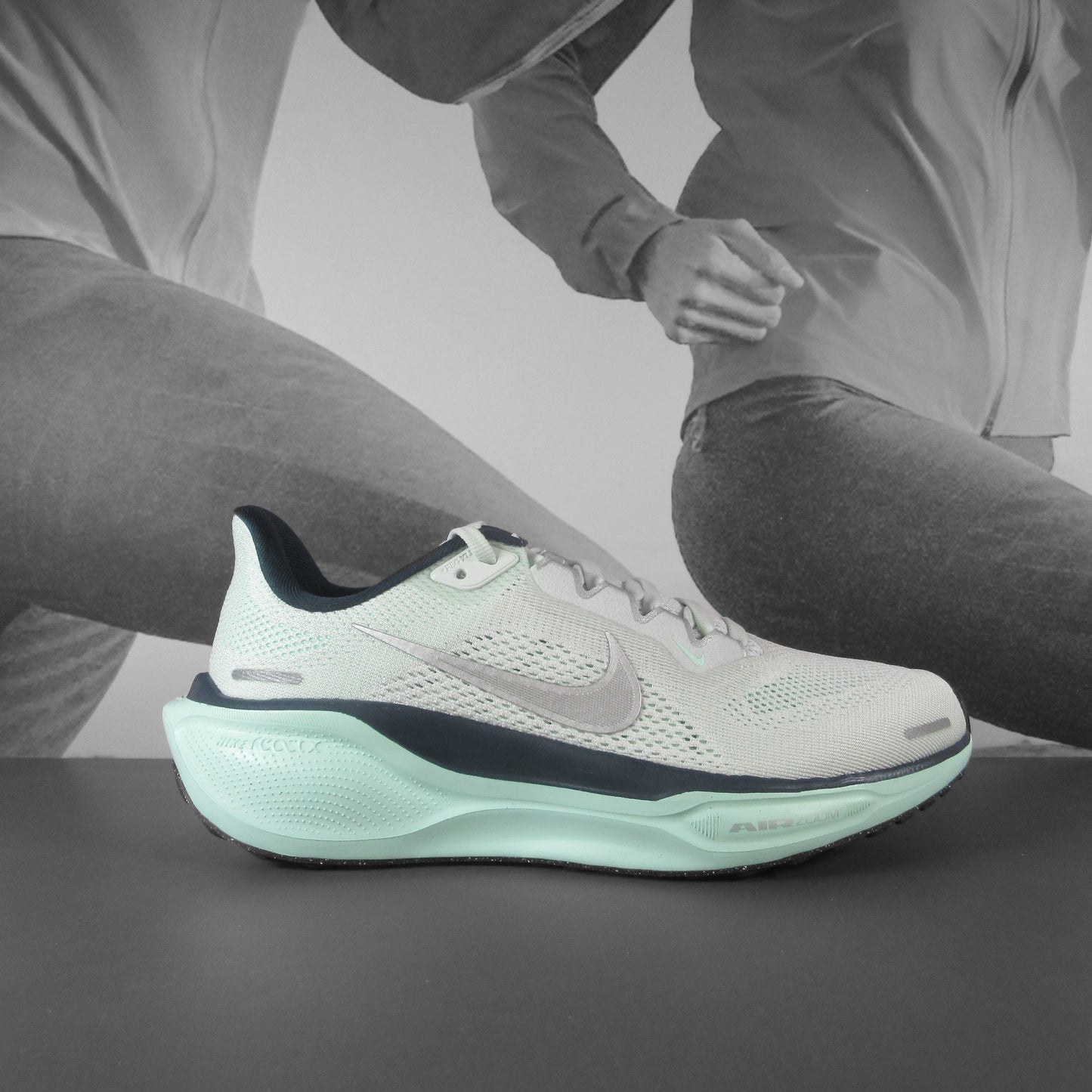Nike Pegasus 41 Women's Road Running Shoes - Durban Runner 4.5 / GHOST AQUA/METALLIC SILVER-MINT FOAM