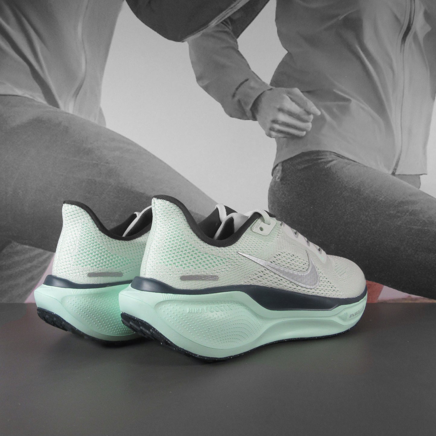 Nike Pegasus 41 Women's Road Running Shoes - Durban Runner 4.5 / GHOST AQUA/METALLIC SILVER-MINT FOAM