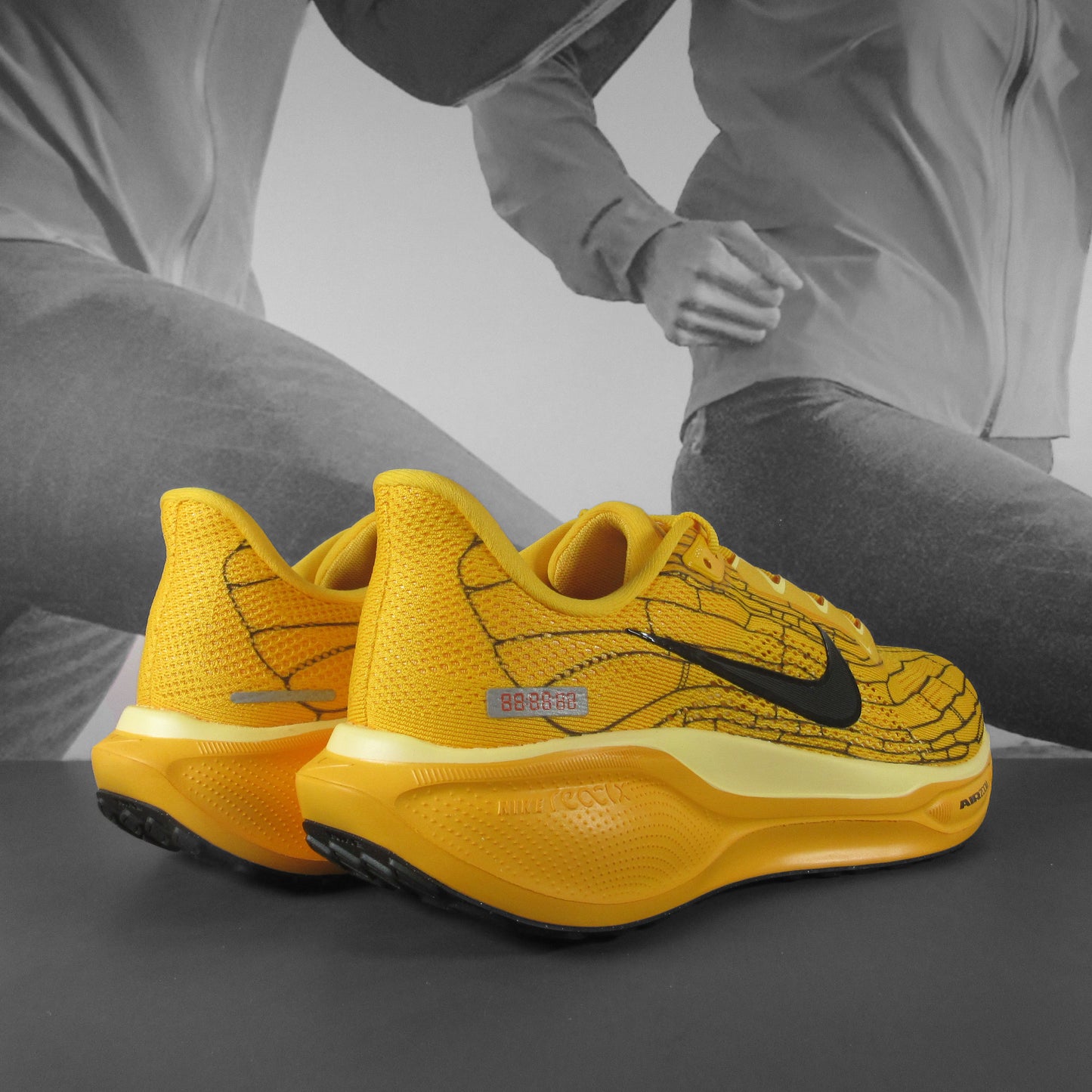 Nike Pegasus 41 Mens Road Running Shoes - Durban Runner 6.5 / UNIVERSITY GOLD/BLACK-SOFT YELLOW