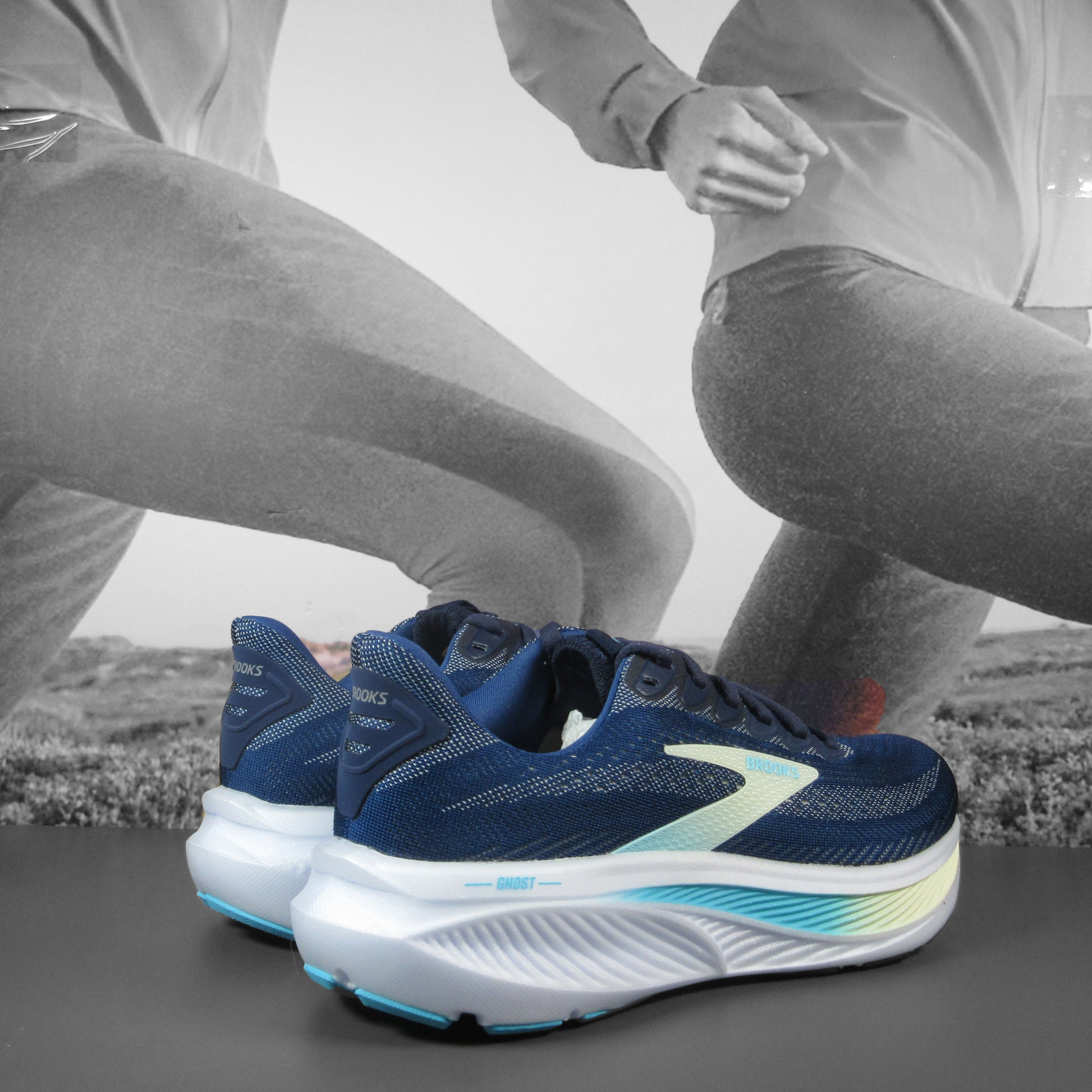 Brooks Ghost 17 Womens - Durban Runner 5 / NAVY/GREEN/TURQUOISE