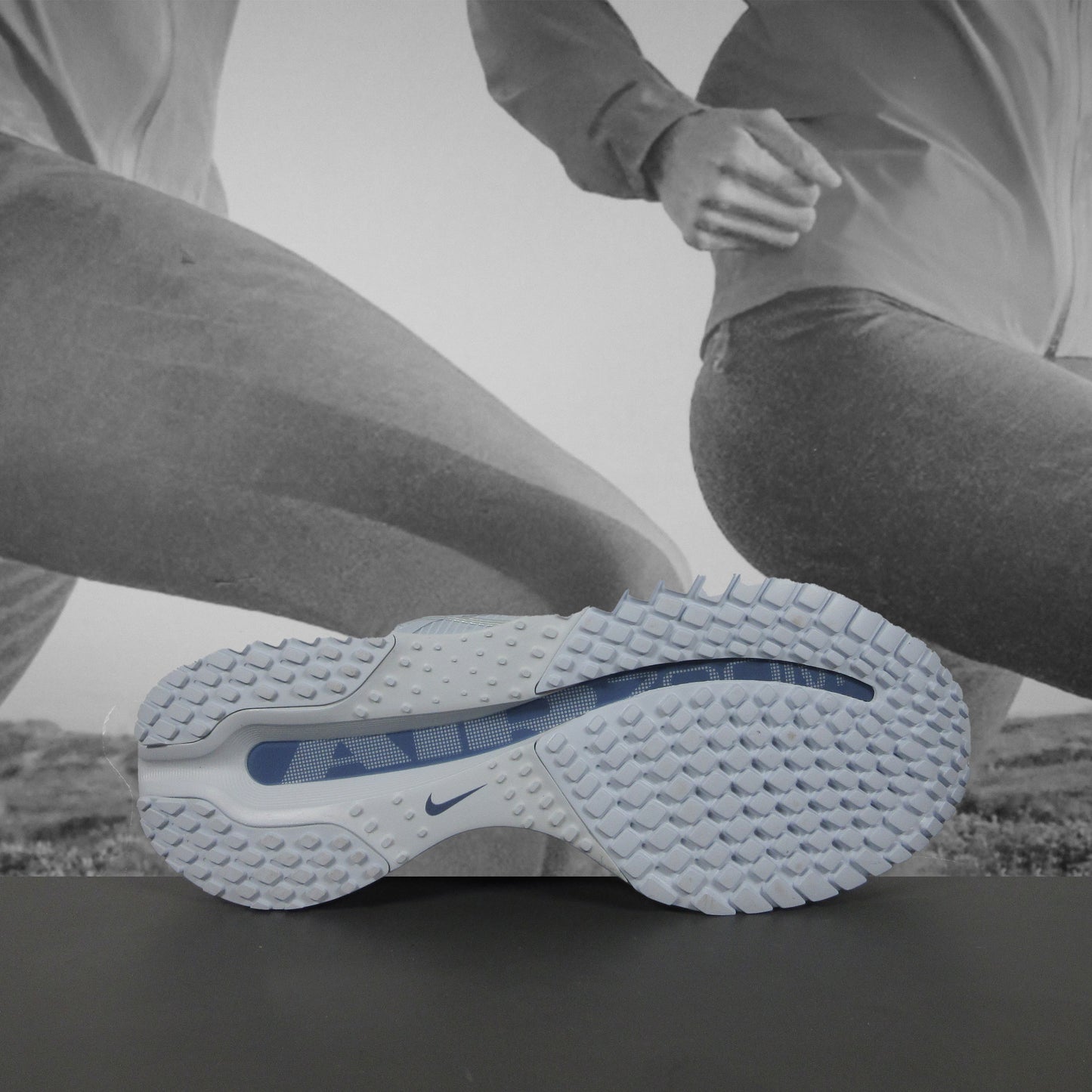 Nike Pegasus Premium Womens Road Running Shoes - Durban Runner 4.5 / FOOTBALL GREY/MTLC PLATINUM