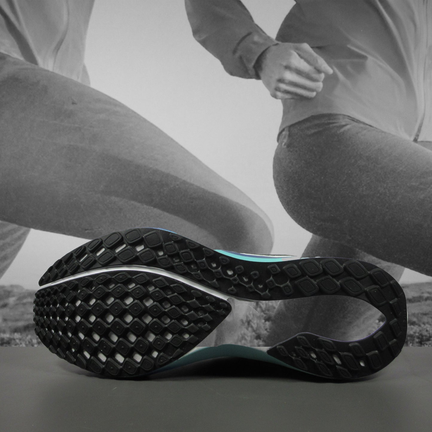 Nike Pegasus 41 Mens Road Running Shoes - Durban Runner 8 / WHITE/BLACK-HYPER TURQ-CONCORD