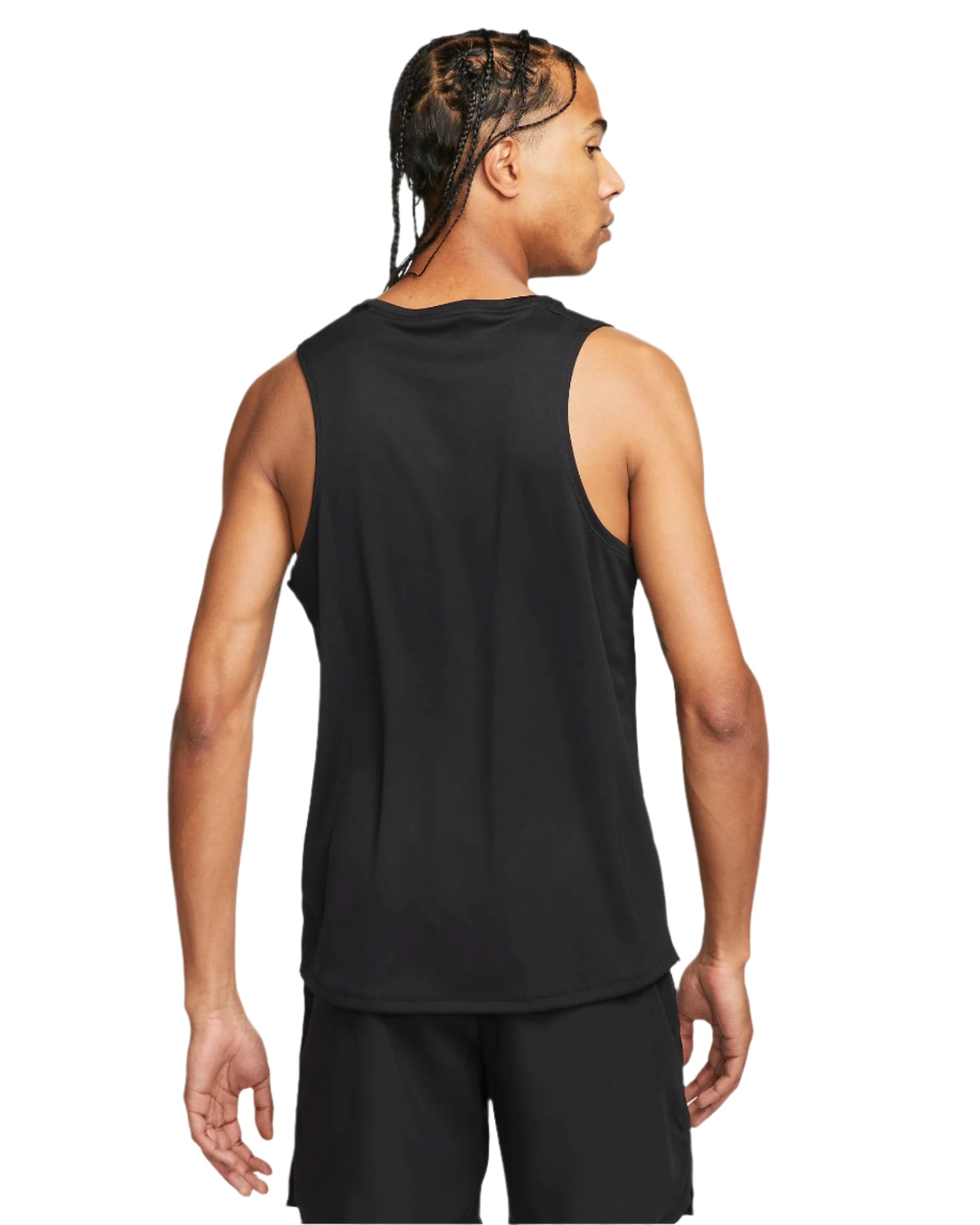 Nike Miler Tank Top Mens - Durban Runner S / Black/Reflective Silv