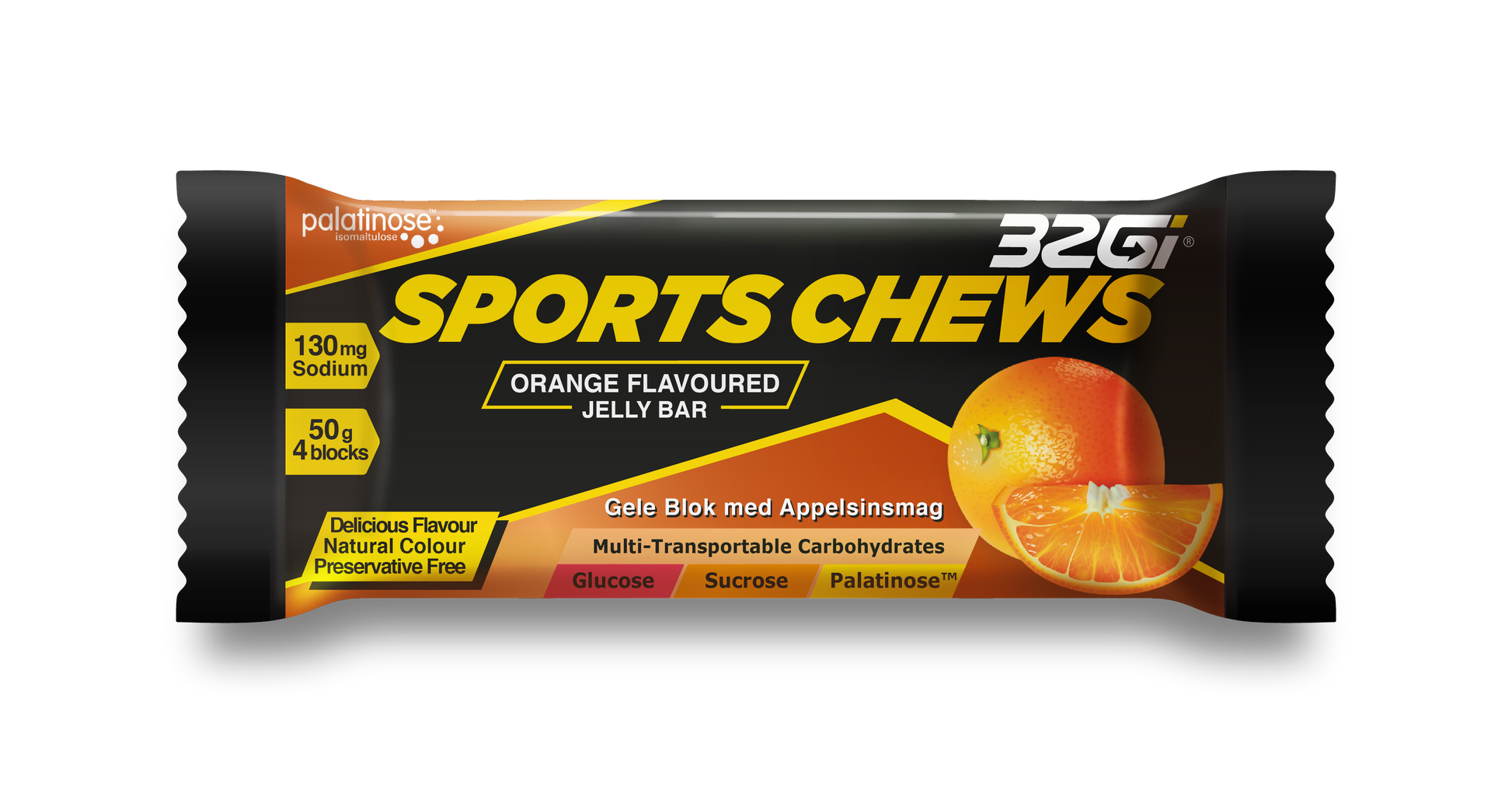 32Gi Sports Chews - Durban Runner 50G / Orange