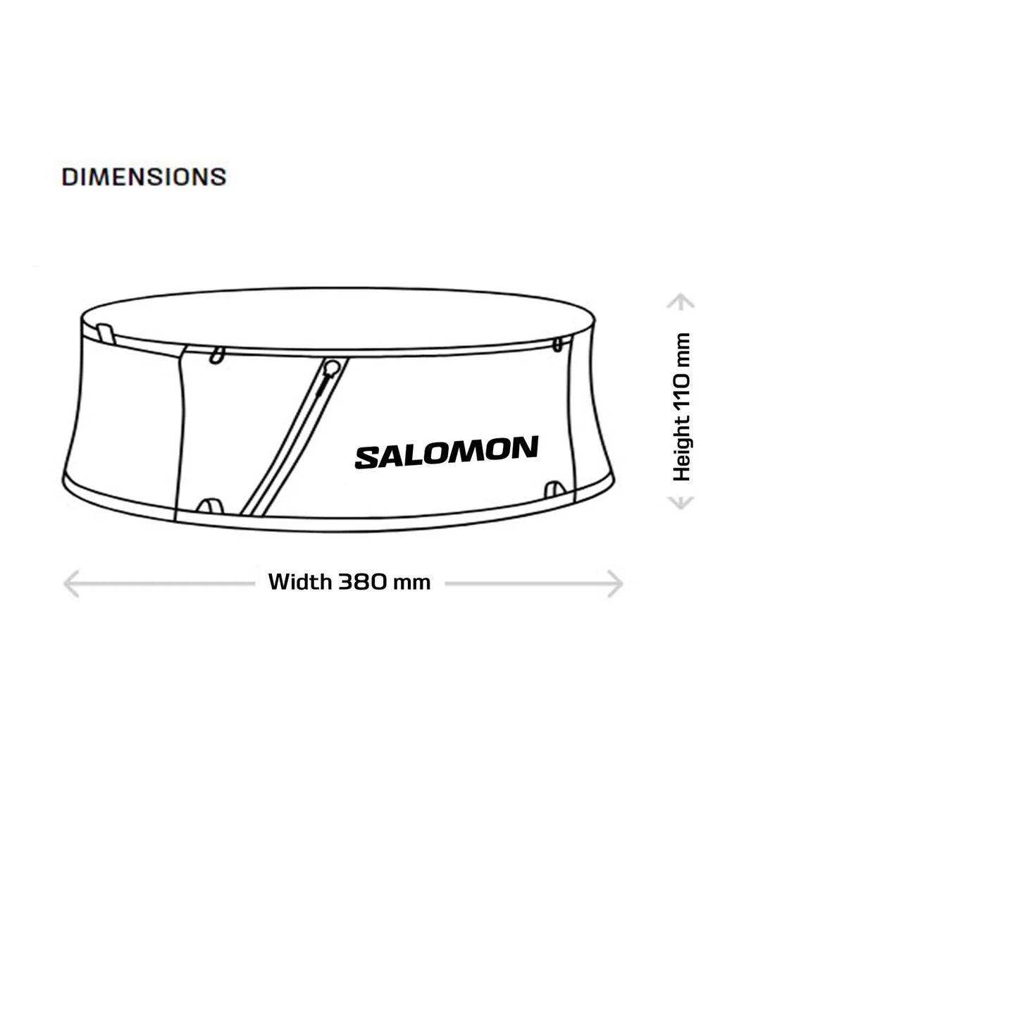 Salomon Pulse Belt Unisex - Durban Runner XS / Black
