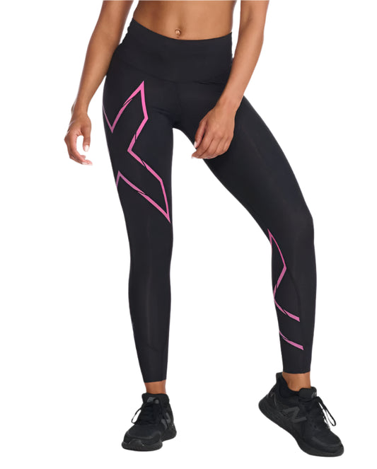 2Xu Lightspeed Mid Rise Compression Tights Women - Durban Runner XS / Black