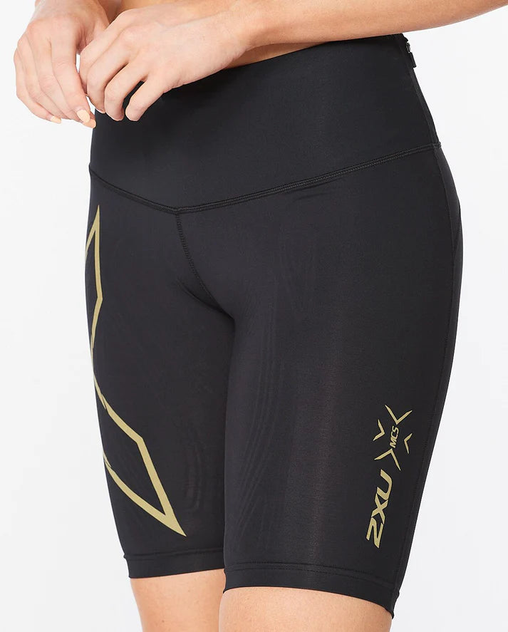 2Xu Lightspeed Mid Rise Compression Shorts Women - Durban Runner XS / Black