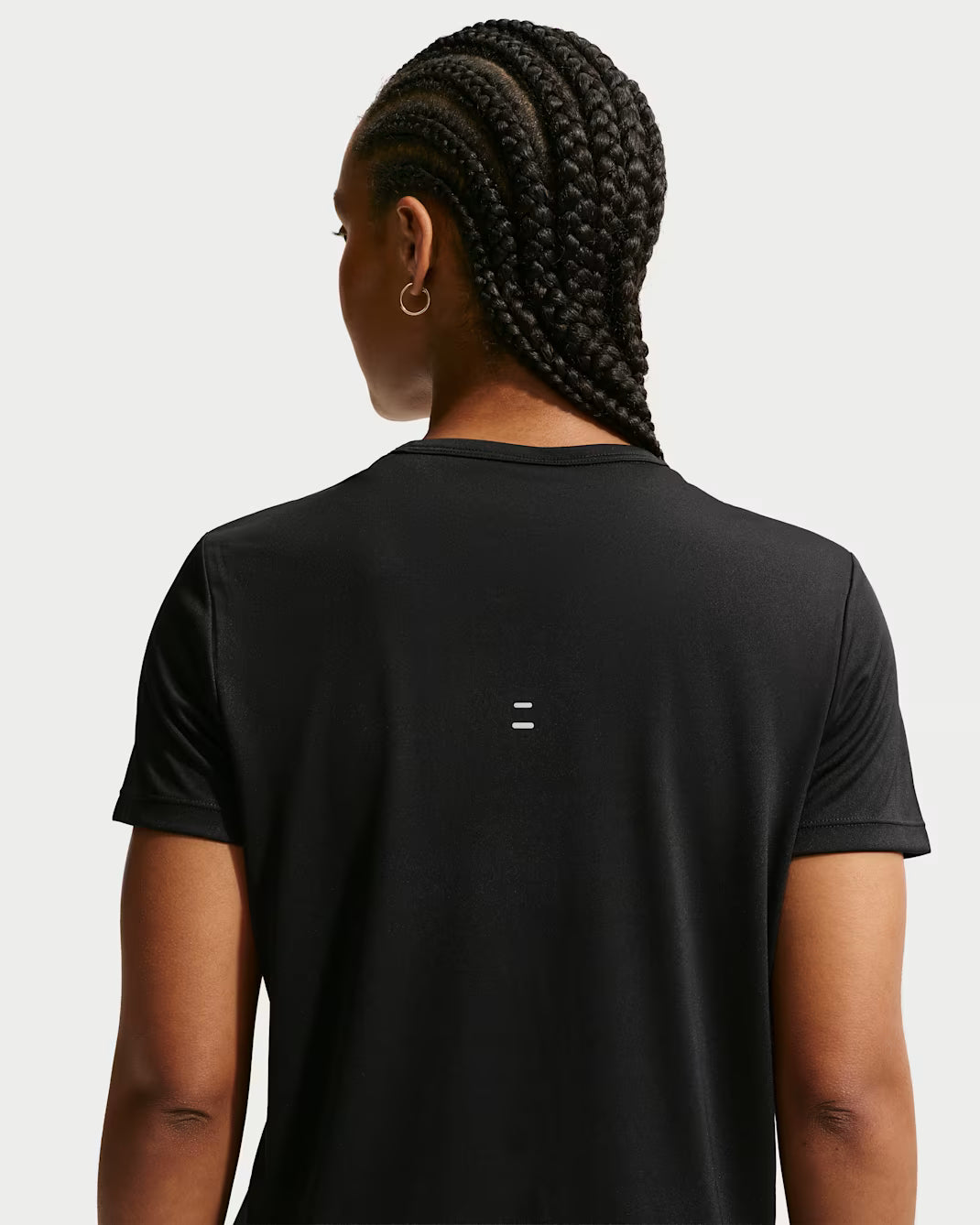 Nike Tempo Women's Dri-FIT Short-Sleeve Running Top - Durban Runner BLACK/REFLECTIVE SILV / L