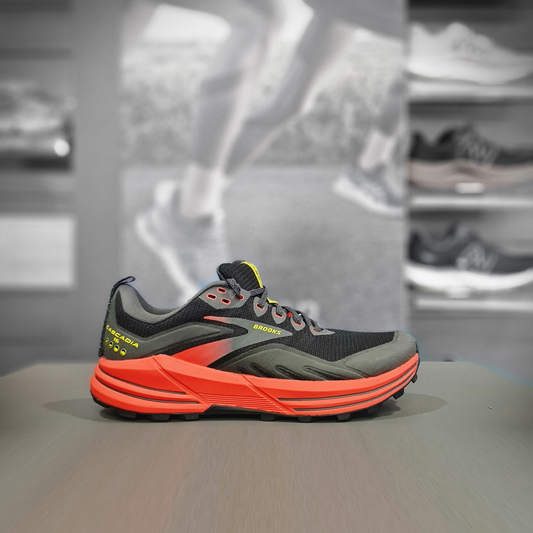 Brooks Cascadia 16 Mens - Durban Runner 6.5 / Black/Red/Yellow