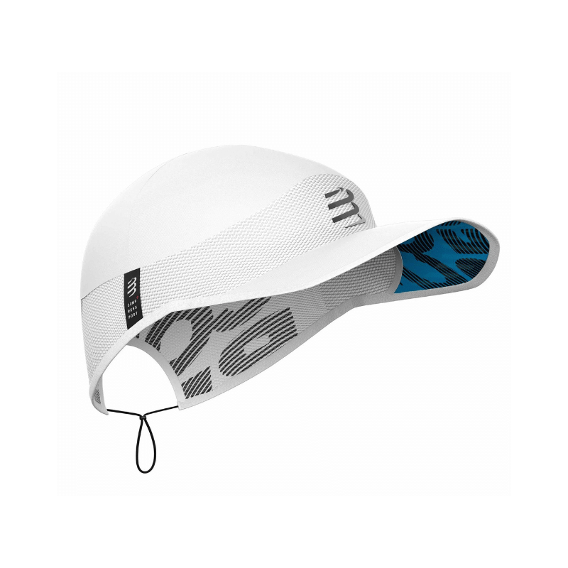 Compressport Pro Unisize Racing Cap - Durban Runner 1 Size Fits All / White