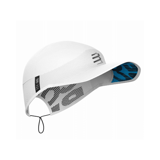 Compressport Pro Unisize Racing Cap - Durban Runner 1 Size Fits All / White
