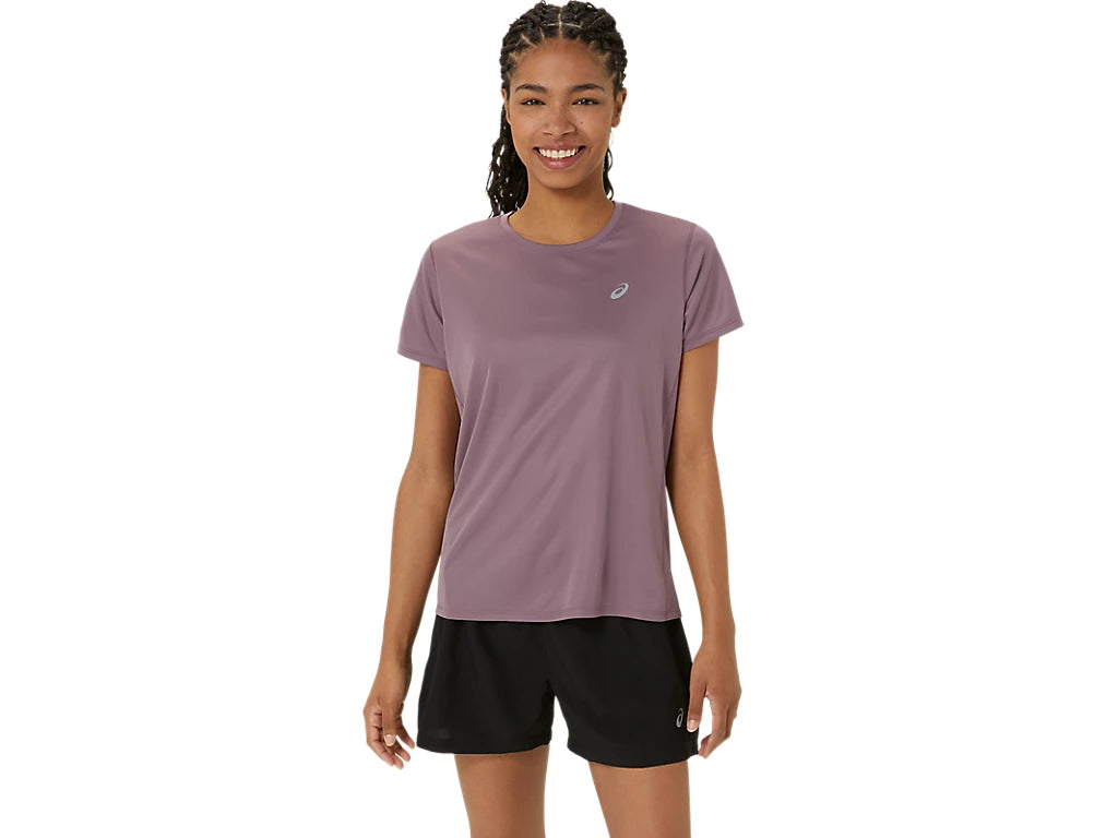Asics Core Ss Top Womens - Durban Runner S / Dusty Mauve