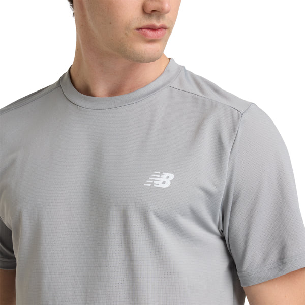 New Balance Sport Short Sleeve T-Shirt Mens - Durban Runner S / Grey