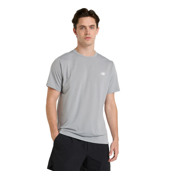 New Balance Sport Short Sleeve T-Shirt Mens - Durban Runner S / Grey
