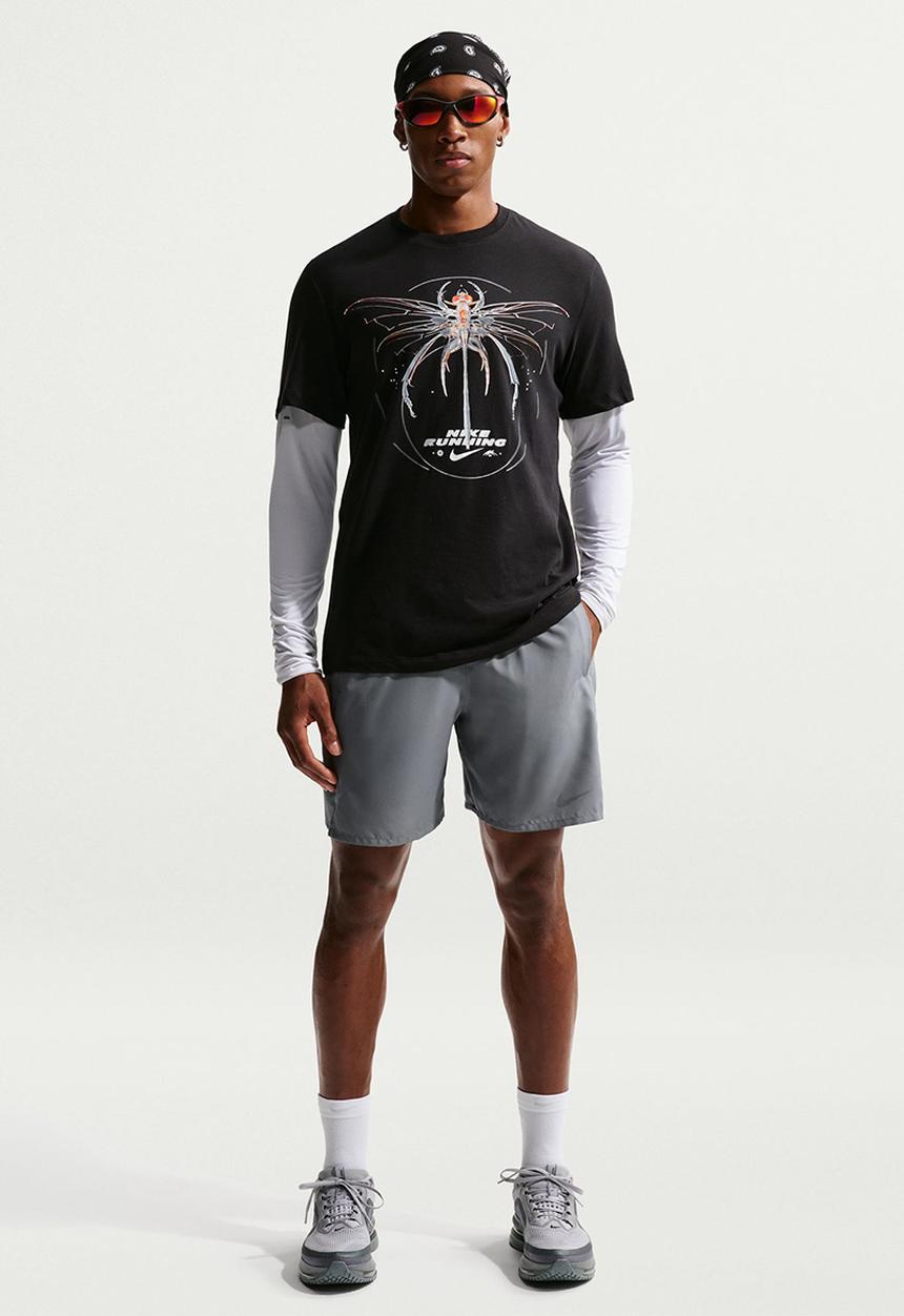 Nike Miler Mens Dri-FIT 7" Unlined Running Shorts - Durban Runner SMOKE GREY/SMOKE GREY/REFLECTIVE SILV / S