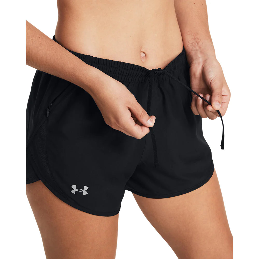 Under Armour Fly-By 3inch Womens Shorts - Durban Runner BLACK / S