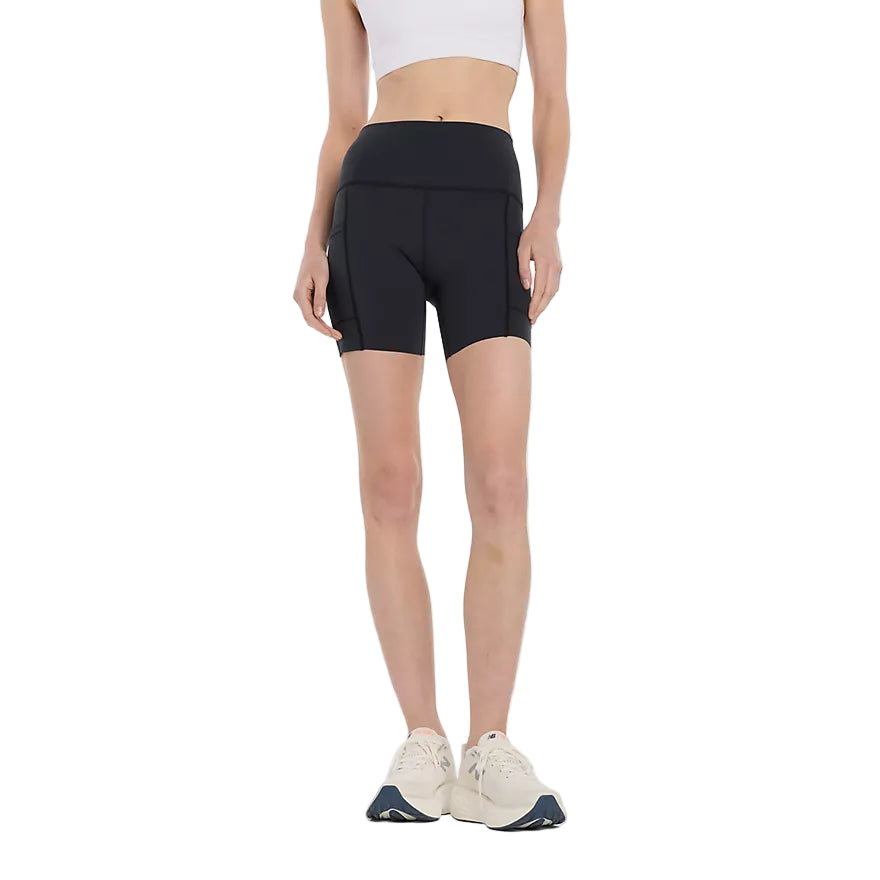 New Balance Sleek Pocket High Rise Short 6 inch - Durban Runner XS / Black