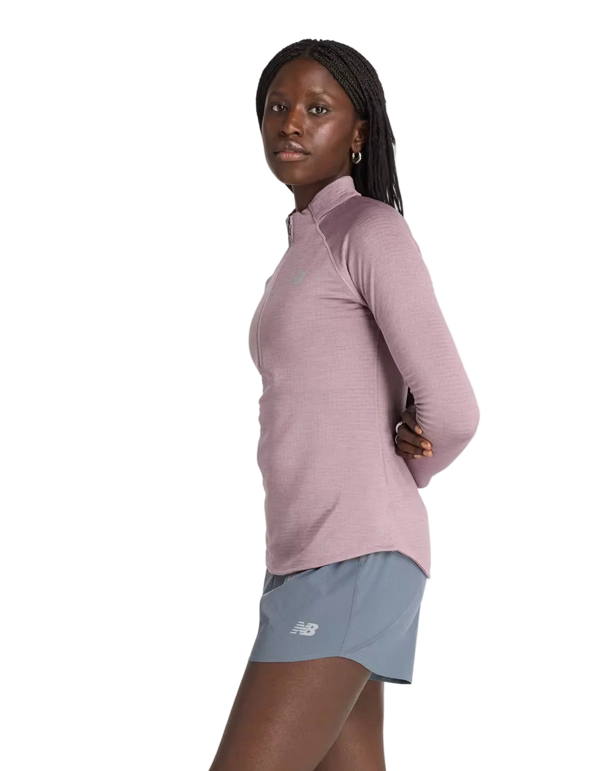 New Balance 1/2 Zip Fleece Womens - Durban Runner XS / BABY PINK
