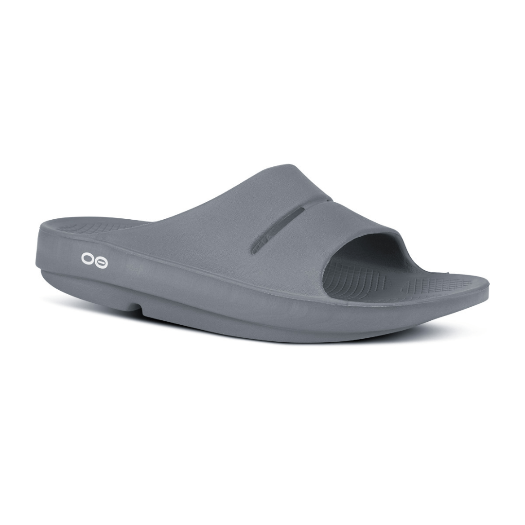 Oofos SLIDE Unisex Recovery Sandals - Durban Runner UK M10/W11 EUR44 / SLATE