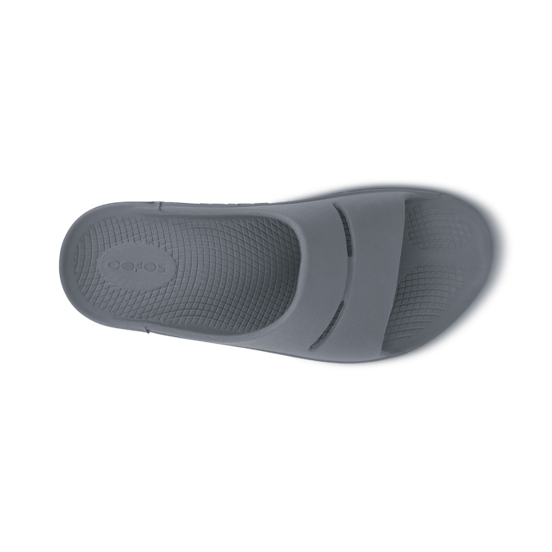 Oofos SLIDE Unisex Recovery Sandals - Durban Runner UK M10/W11 EUR44 / SLATE