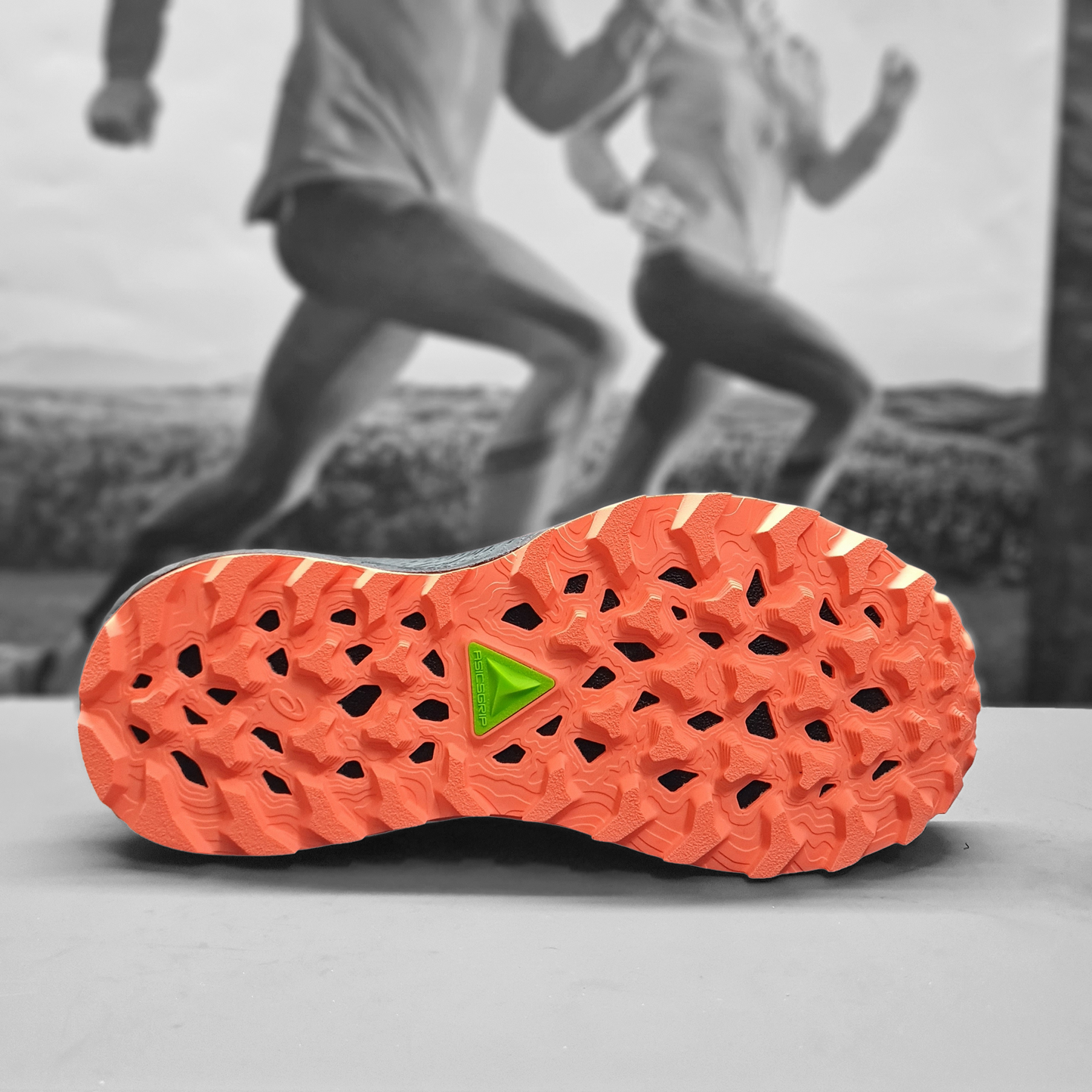 Asics Trabuco 12 Womens - Durban Runner 4.5 / faded ash rock/sun coral