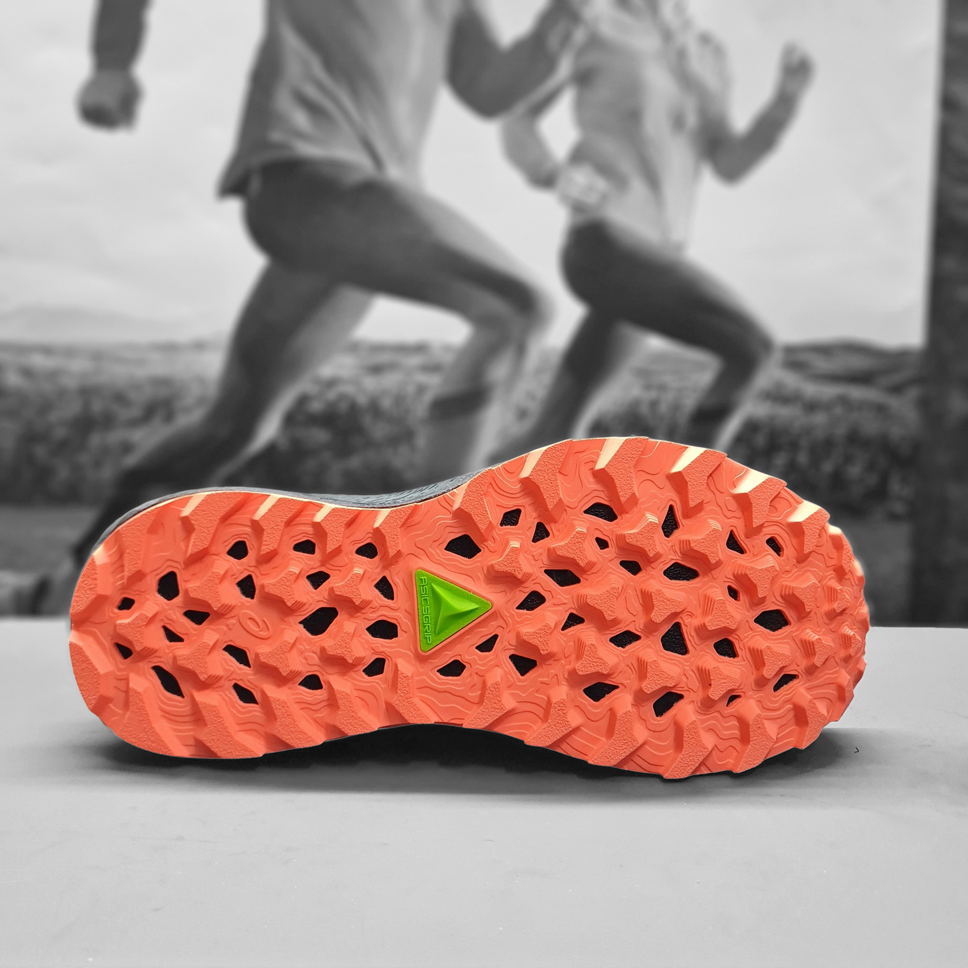 Asics Trabuco 12 Womens - Durban Runner 4.5 / faded ash rock/sun coral