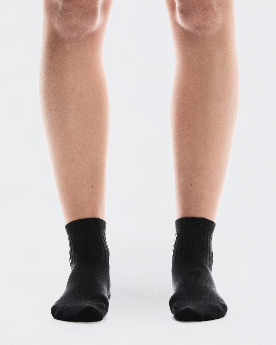On Cloud Logo Sock Mid 3P Unisex - Durban Runner Black / Medium