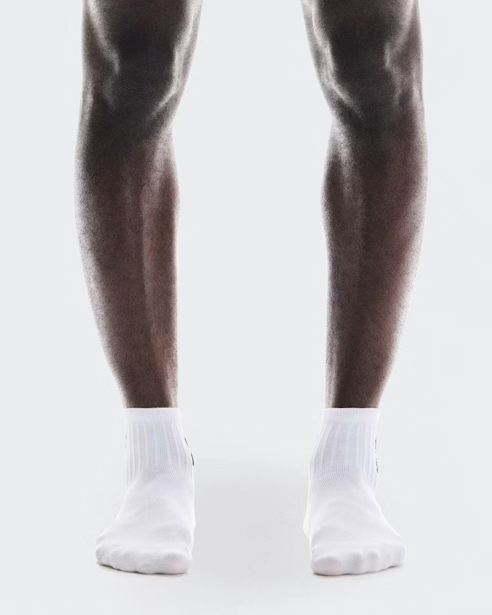 On Cloud Logo Sock Mid 3P Unisex - Durban Runner White / Medium