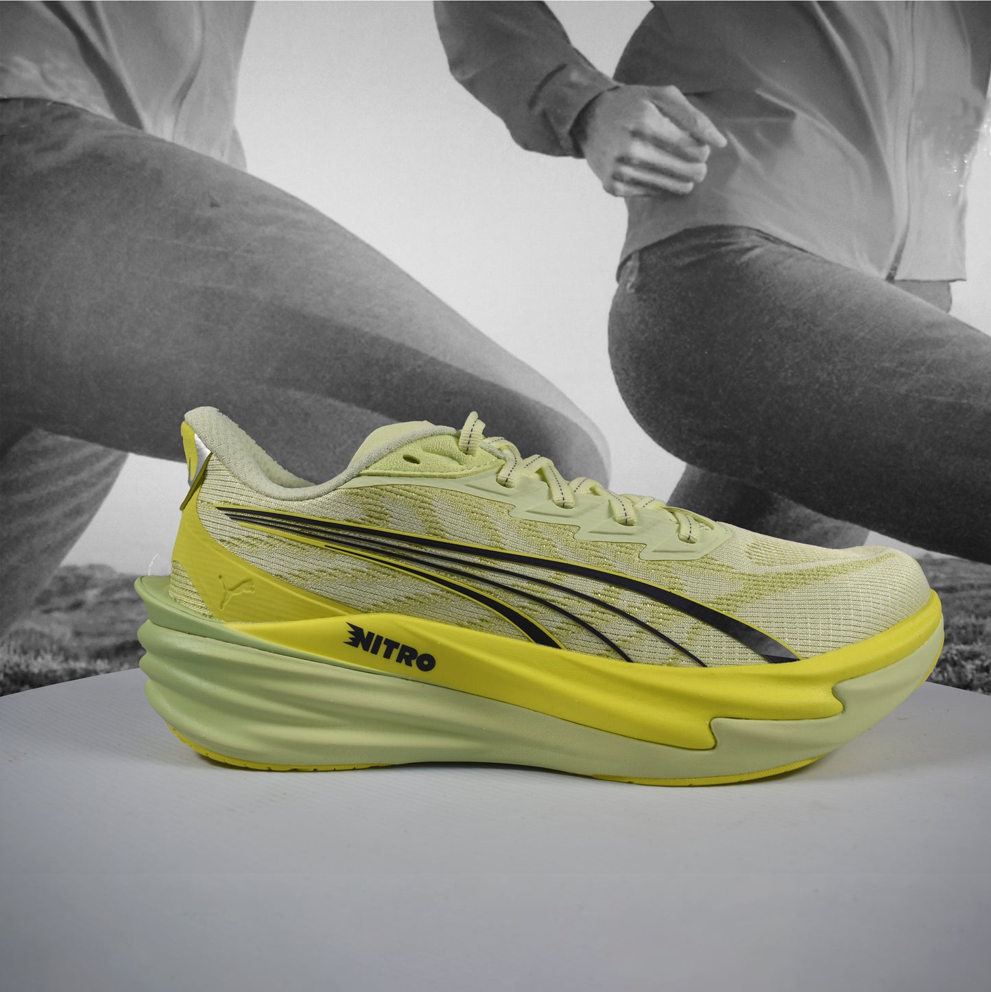 Puma Deviate NITRO 4 Womens Road Running - Durban Runner 5 / Apple Spritz-Lux Lime