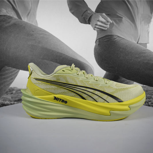 Puma Deviate NITRO 4 Womens Road Running - Durban Runner 5 / Apple Spritz-Lux Lime