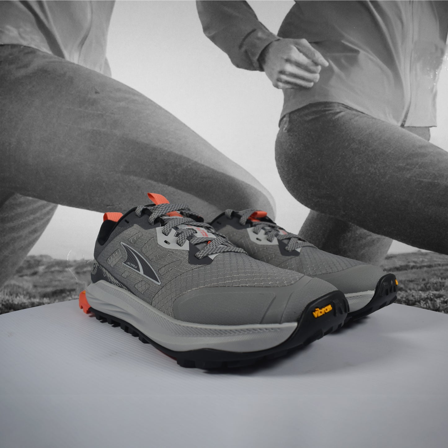 Altra Women's Lone Peak 9+ Trail Running Shoes - Durban Runner 4 / GRAY/ORANGE