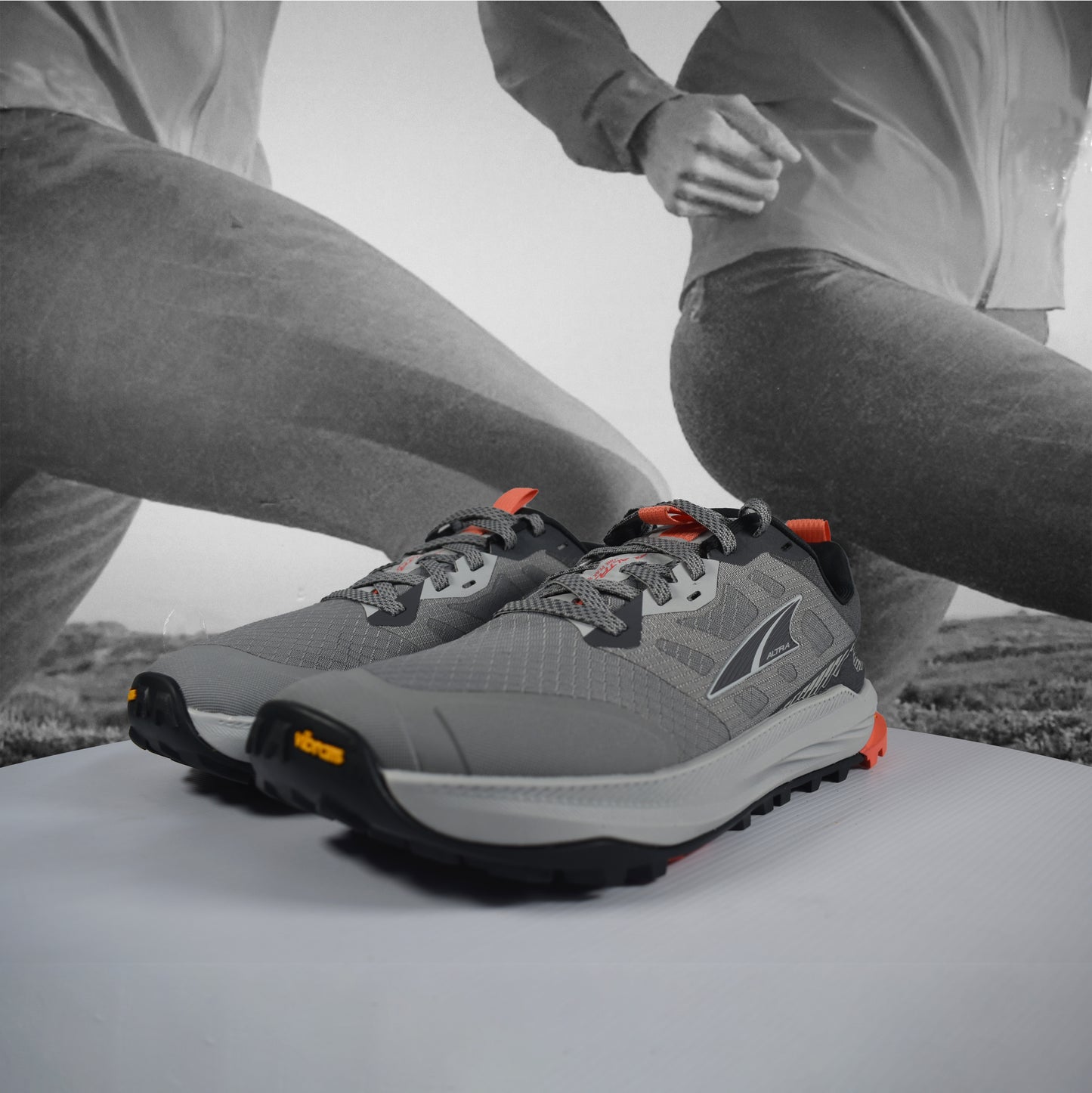 Altra Women's Lone Peak 9+ Trail Running Shoes - Durban Runner 4 / GRAY/ORANGE