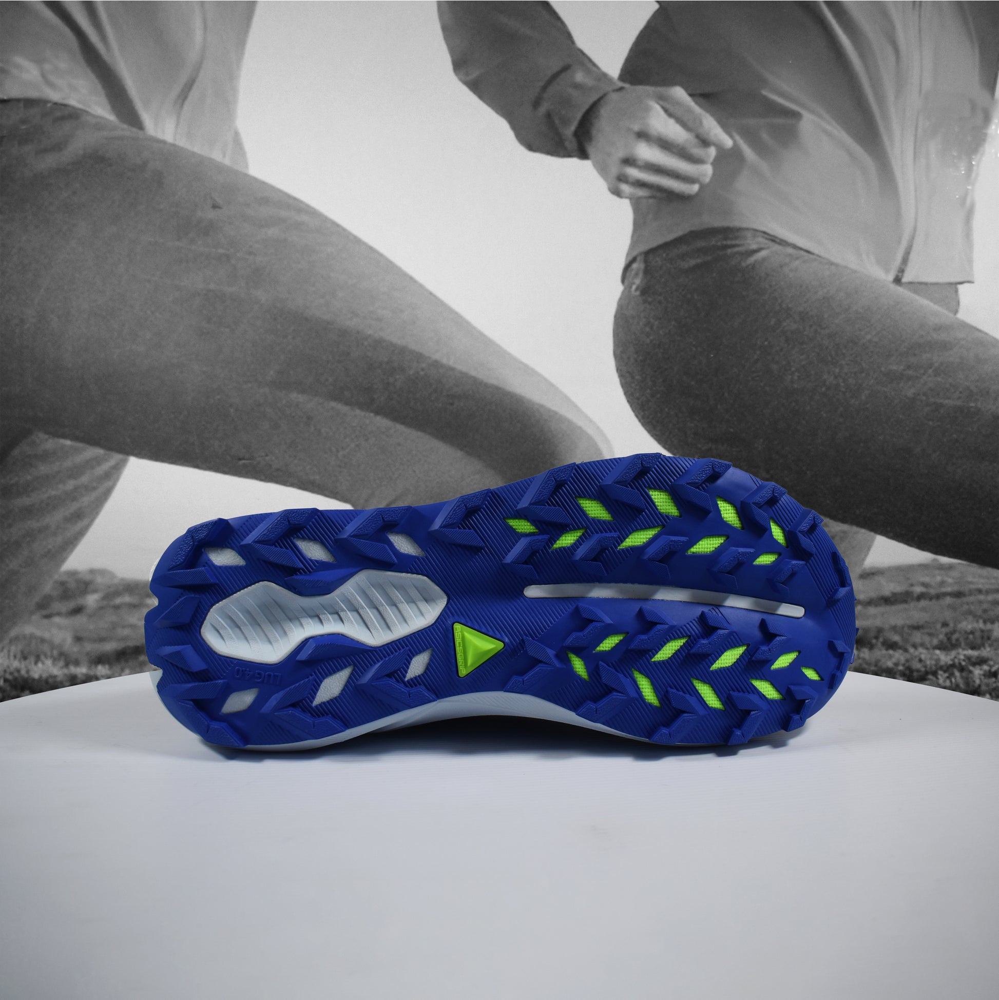 Asics Trabuco 14 Mens Trail Running - Durban Runner 7.5 / cobalburst/sandstorm