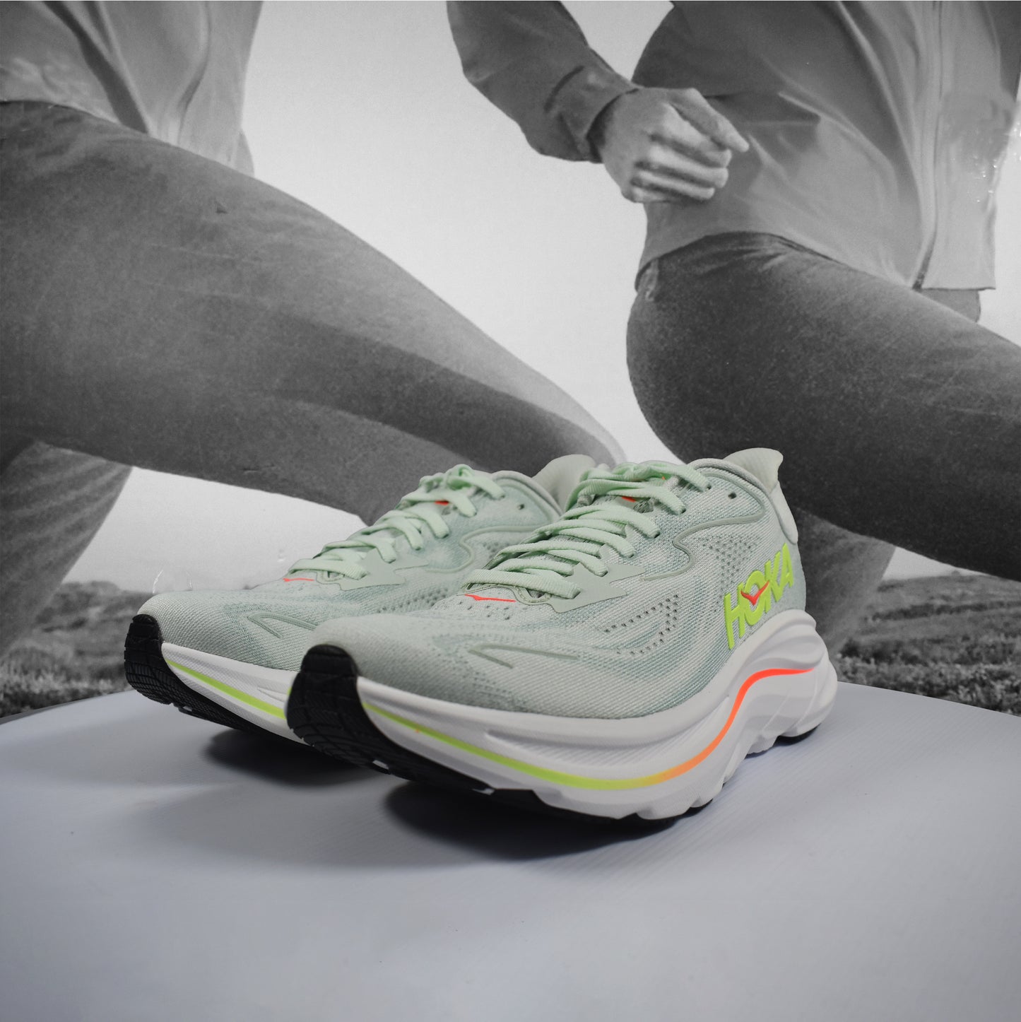 Hoka Clifton 10 Womens Running Shoes - Durban Runner 4 / SLSSN