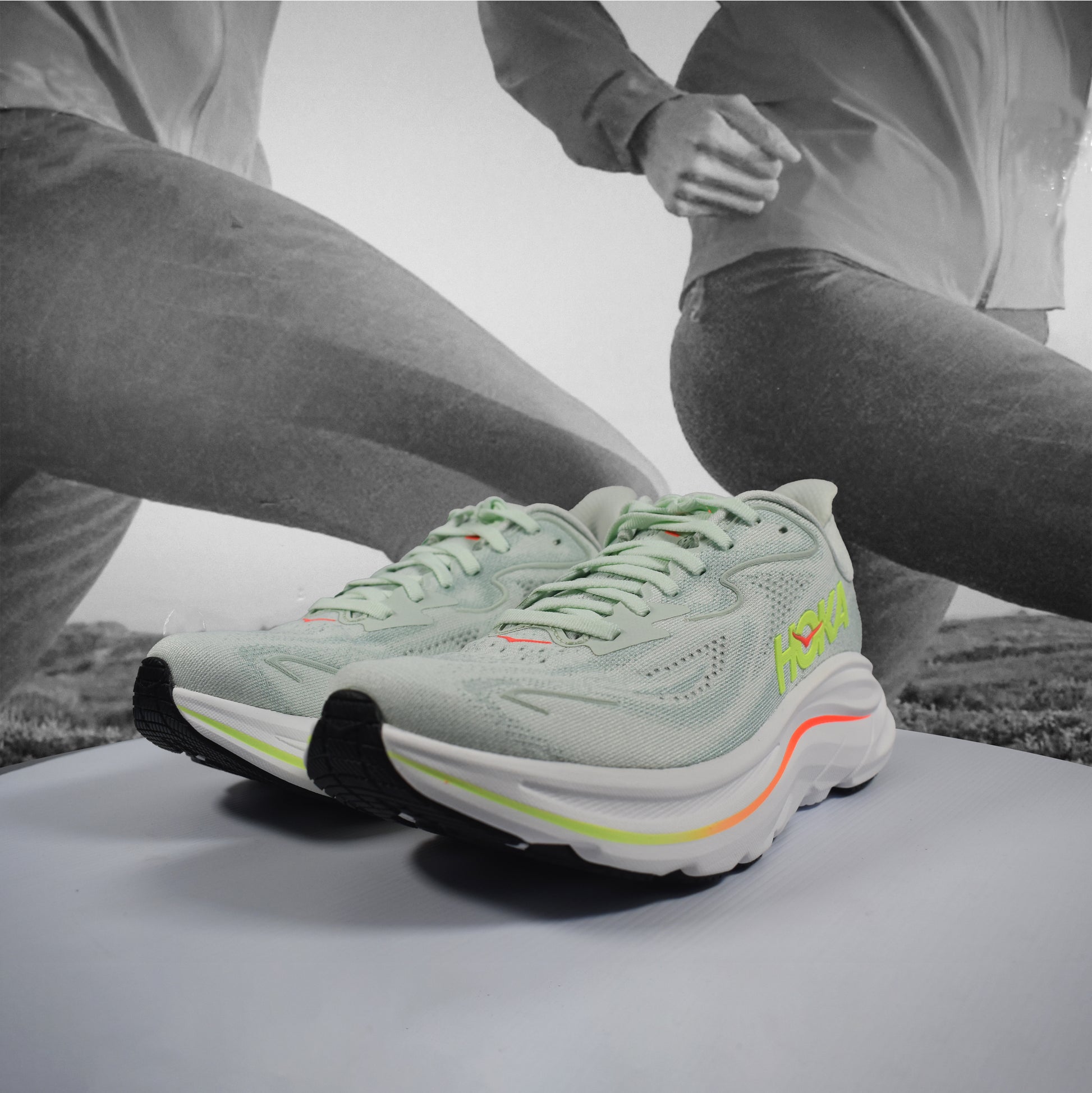 Hoka Clifton 10 Womens Running Shoes - Durban Runner 4 / SLSSN