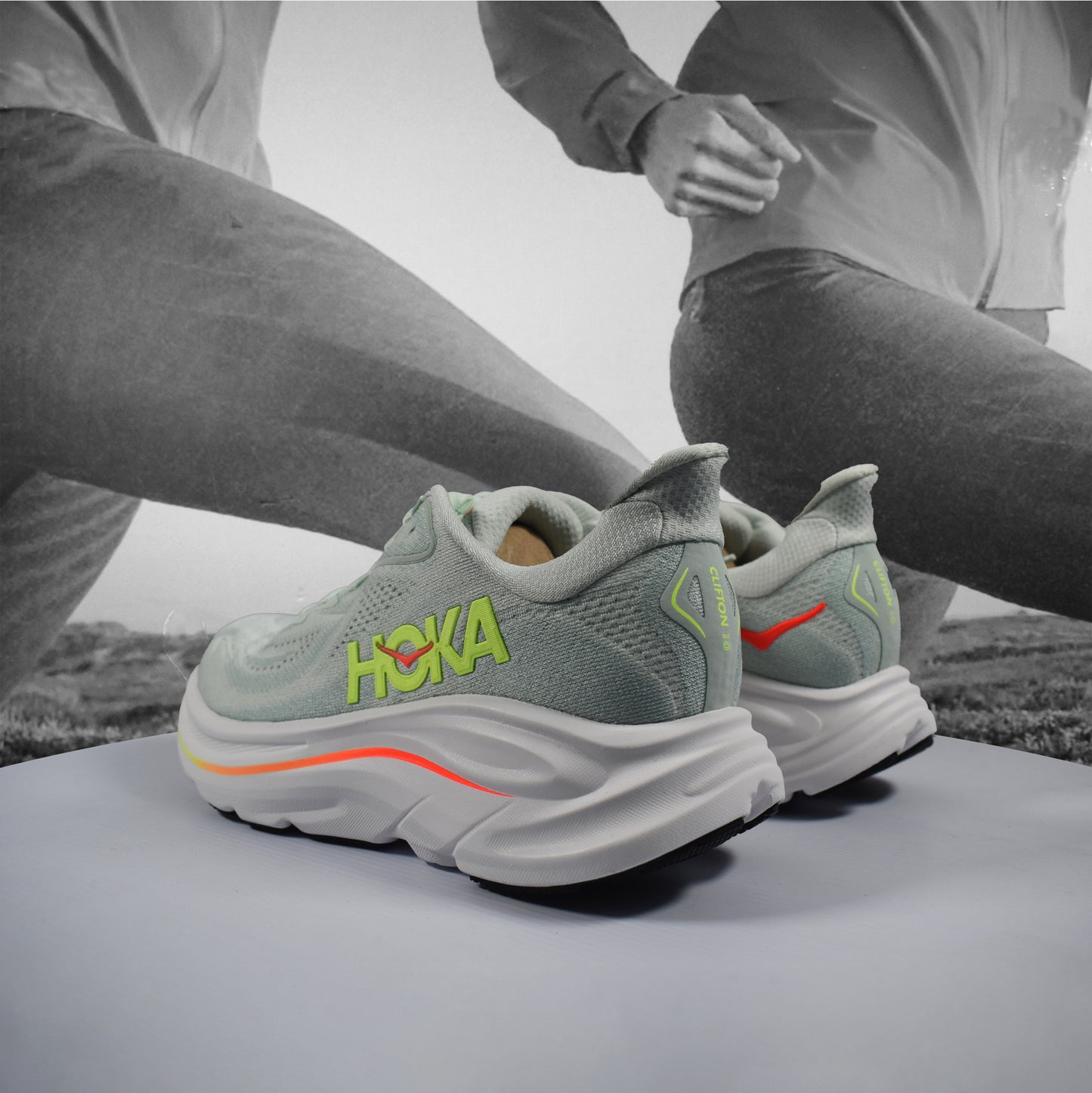 Hoka Clifton 10 Womens Running Shoes - Durban Runner 4 / SLSSN
