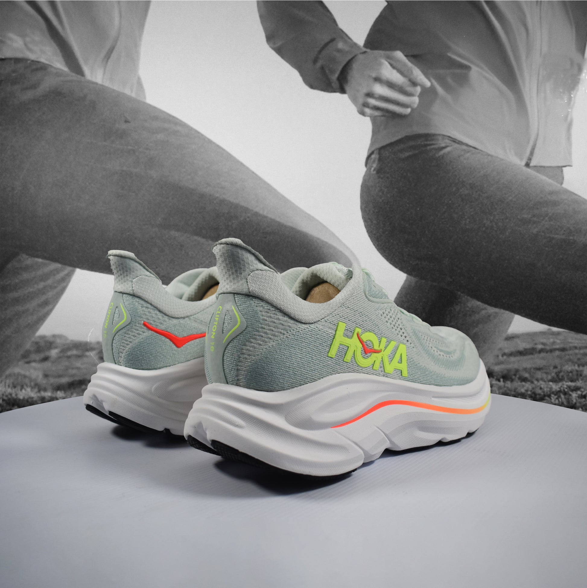 Hoka Clifton 10 Womens Running Shoes - Durban Runner 4 / SLSSN