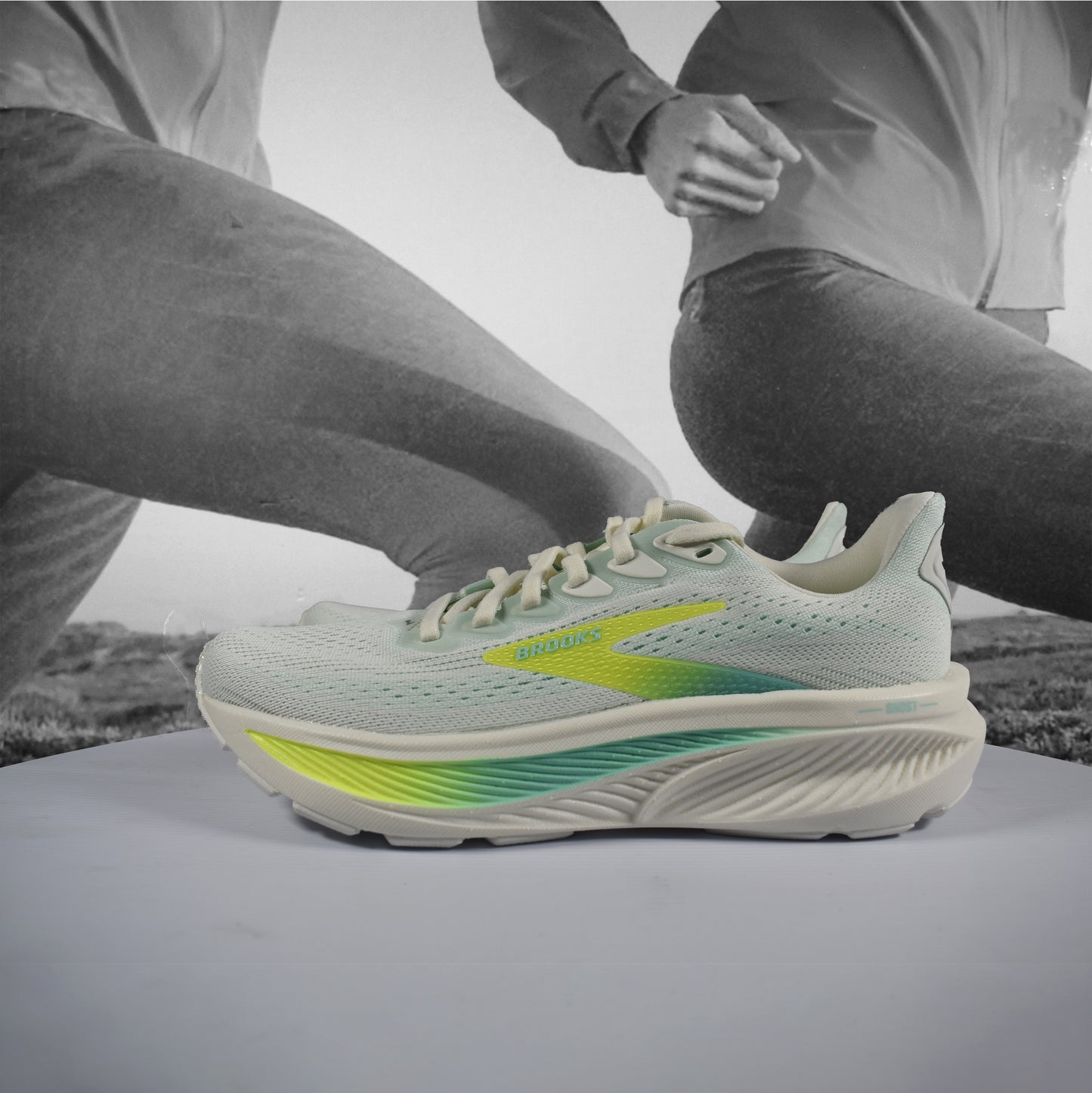 Brooks Ghost 17 Womens - Durban Runner 4.5 / Bluewash/Nightlife/Yucca