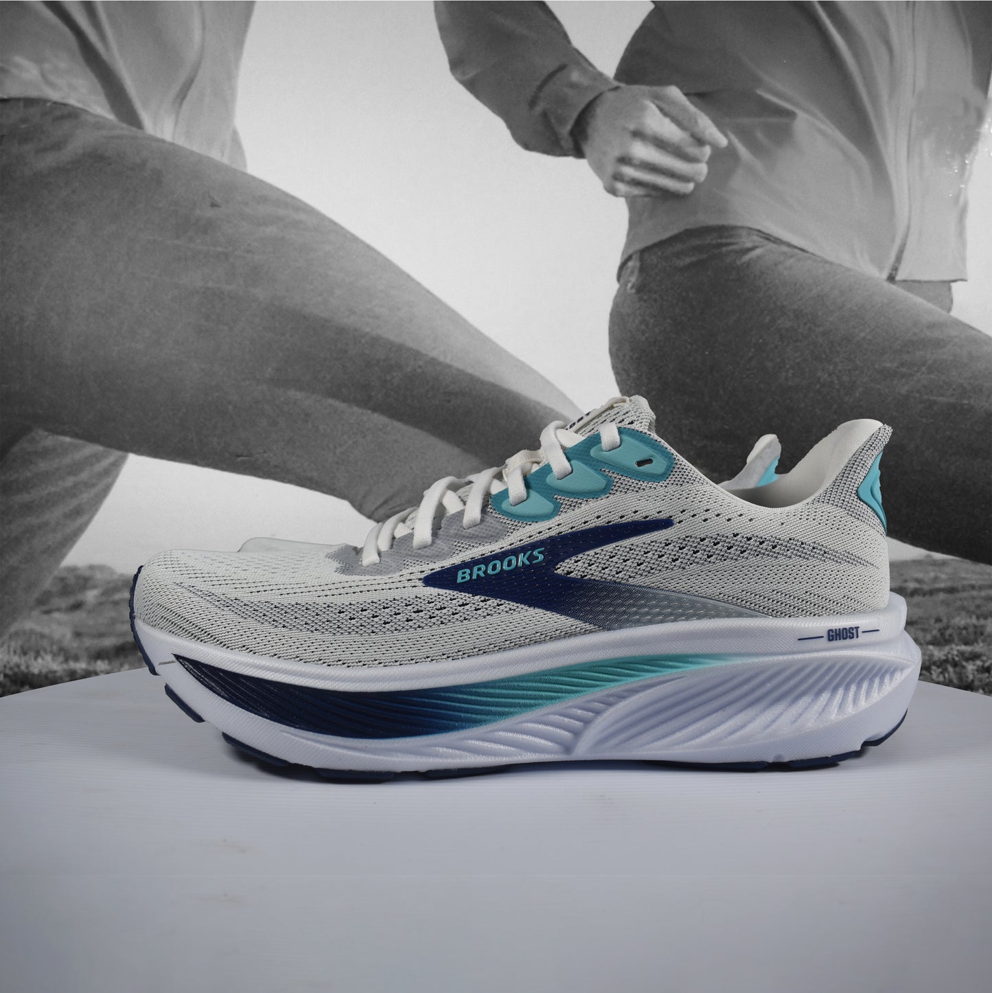 Brooks Ghost 17 Mens - Durban Runner 7 / White/Beacon Blue/Ipanema