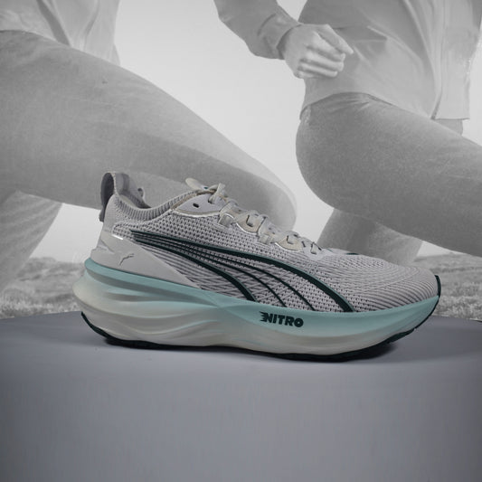 Puma ForeverRun NITRO 2 Road Running Shoe Mens - Durban Runner Black - Speed Blue / 11