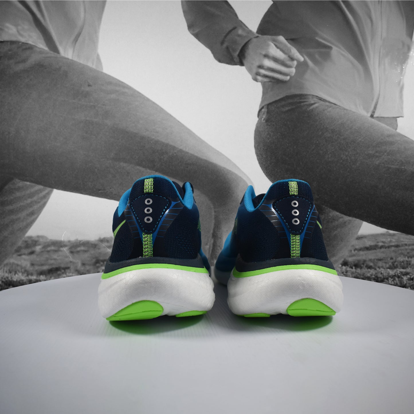 Saucony Ride 19 Mens Running Shoes - Durban Runner 7 / COBALT/SLIME