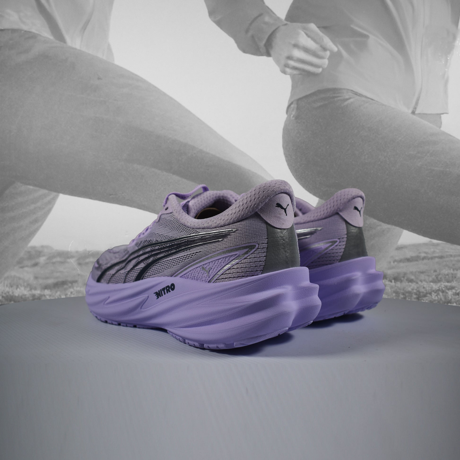PUMA Velocity NITRO 5 Women's Running Shoes - Durban Runner UK5 / light lavender/inky debts