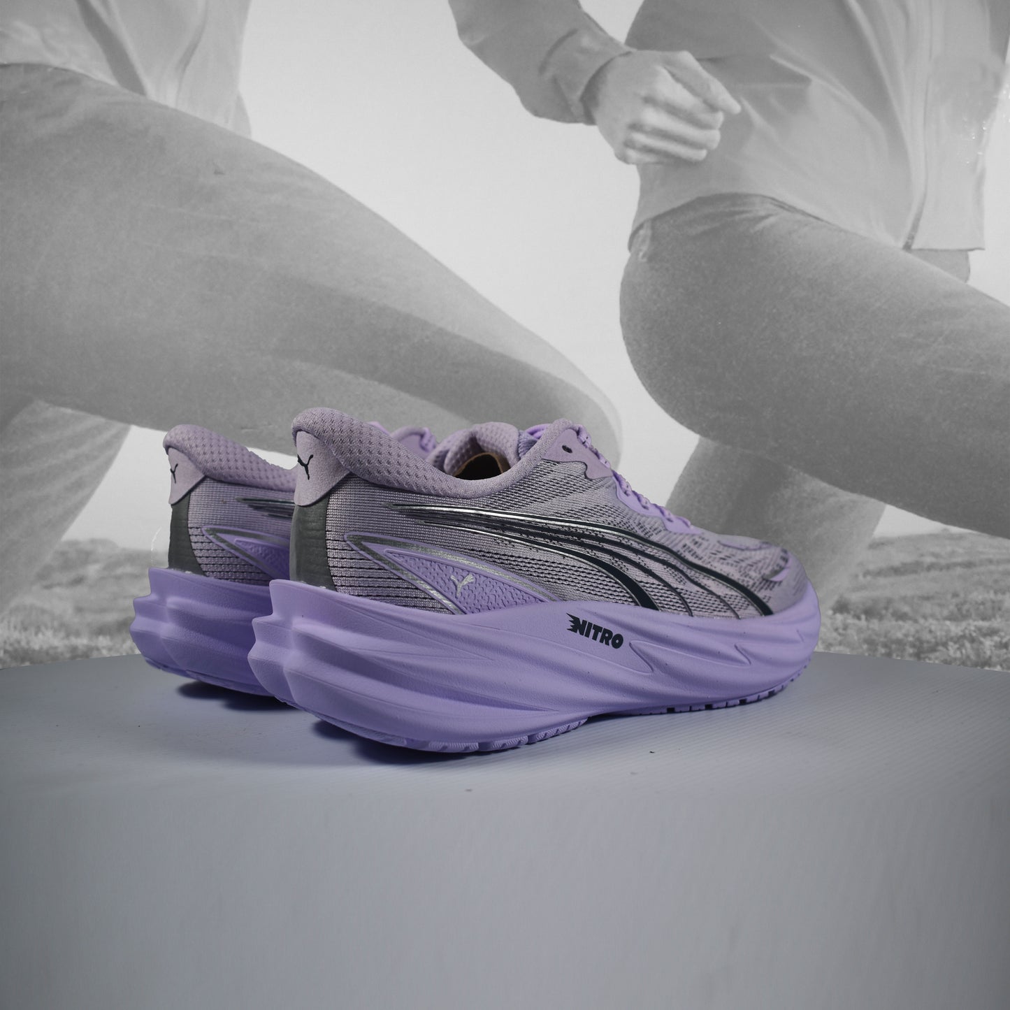PUMA Velocity NITRO 5 Women's Running Shoes - Durban Runner UK5 / light lavender/inky debts