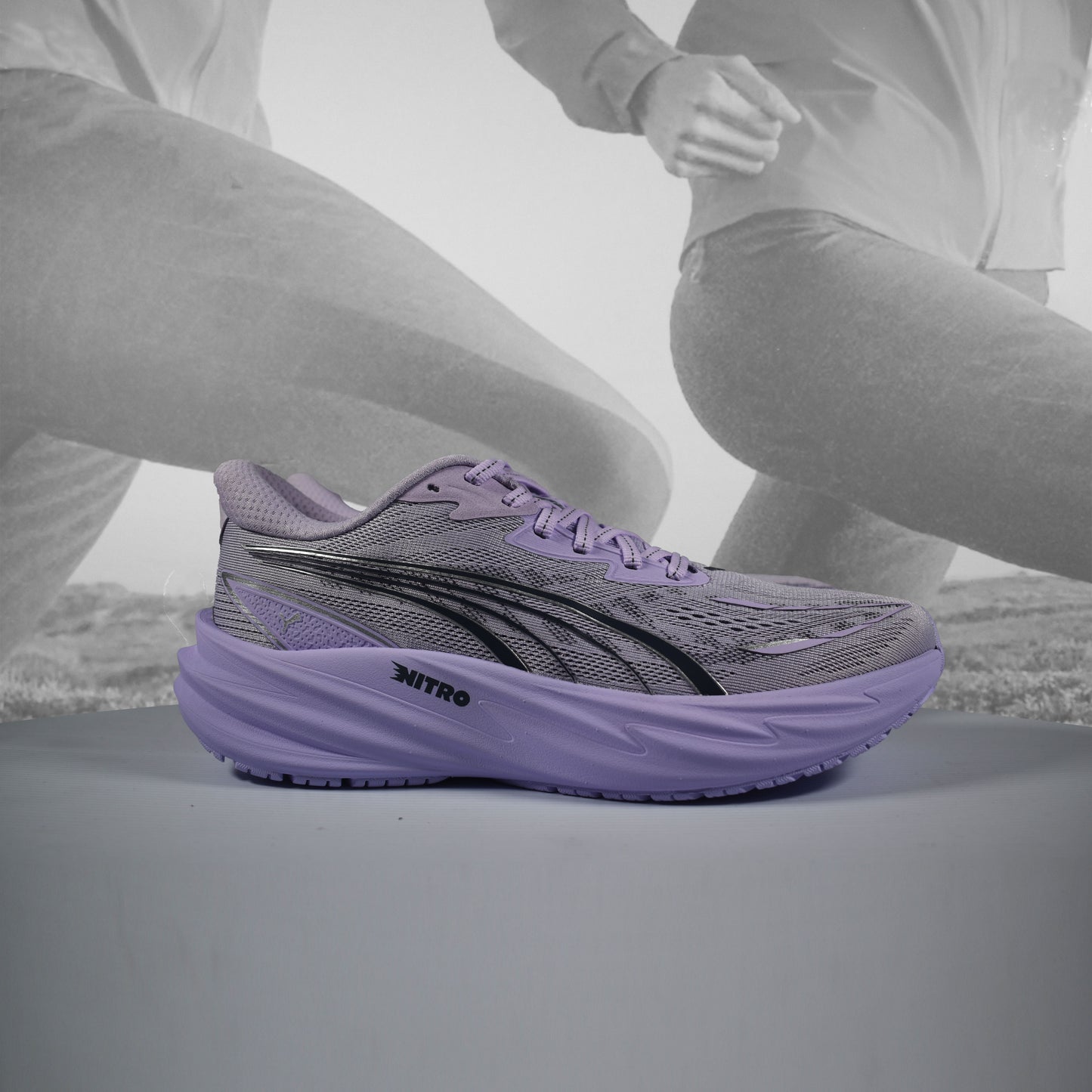 PUMA Velocity NITRO 5 Women's Running Shoes - Durban Runner UK5 / light lavender/inky debts