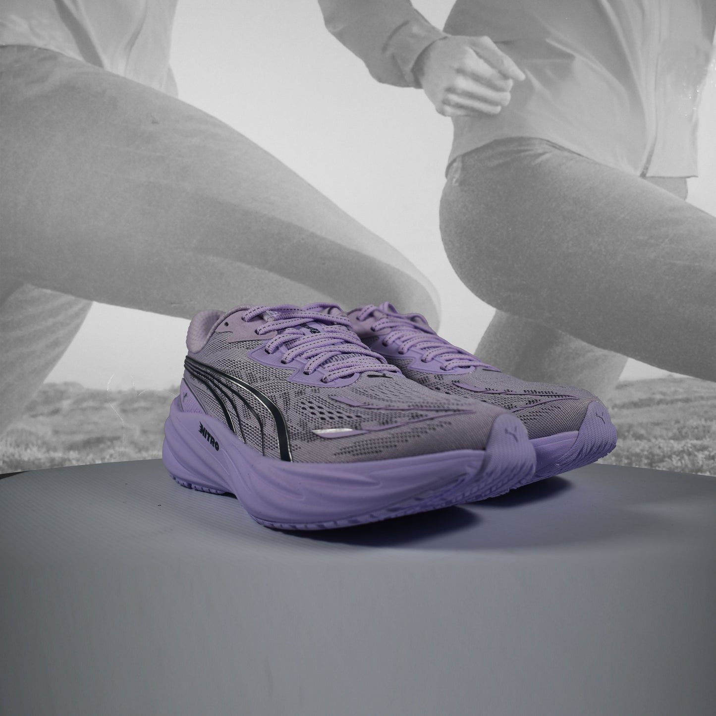PUMA Velocity NITRO 5 Women's Running Shoes - Durban Runner UK5 / light lavender/inky debts
