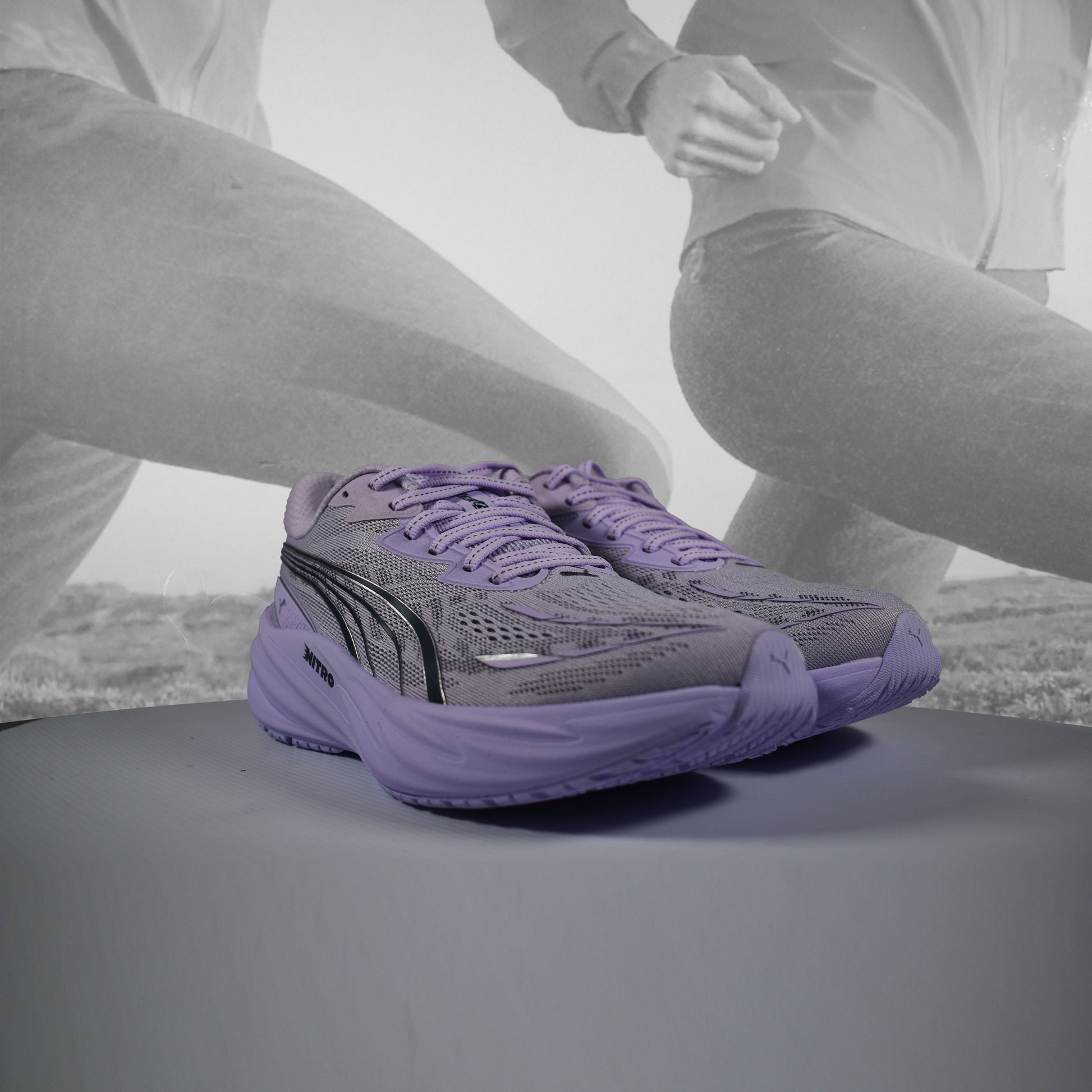 PUMA Velocity NITRO 5 Women's Running Shoes - Durban Runner UK5 / light lavender/inky debts