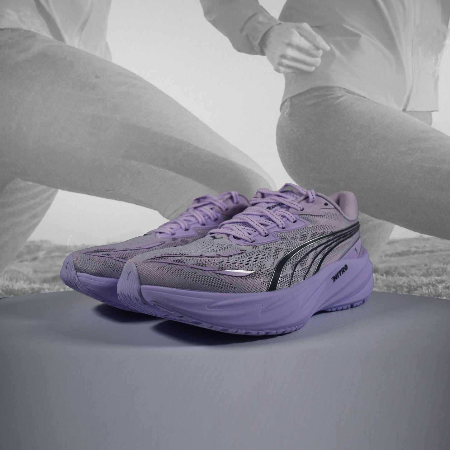 PUMA Velocity NITRO 5 Women's Running Shoes - Durban Runner UK5 / light lavender/inky debts