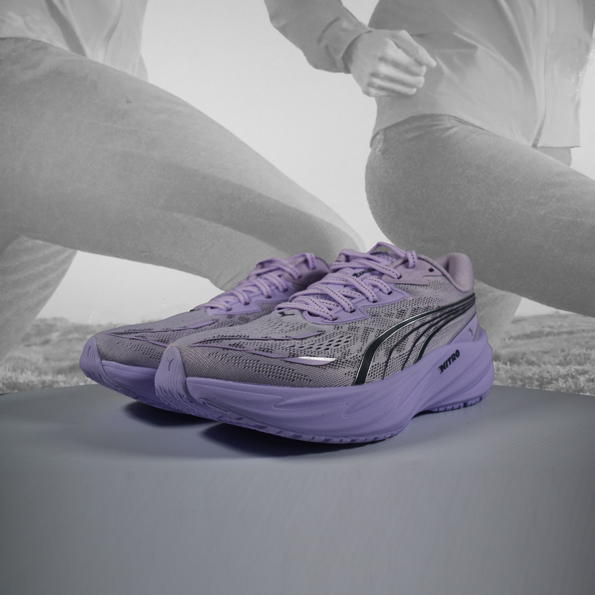 PUMA Velocity NITRO 5 Women's Running Shoes - Durban Runner UK5 / light lavender/inky debts