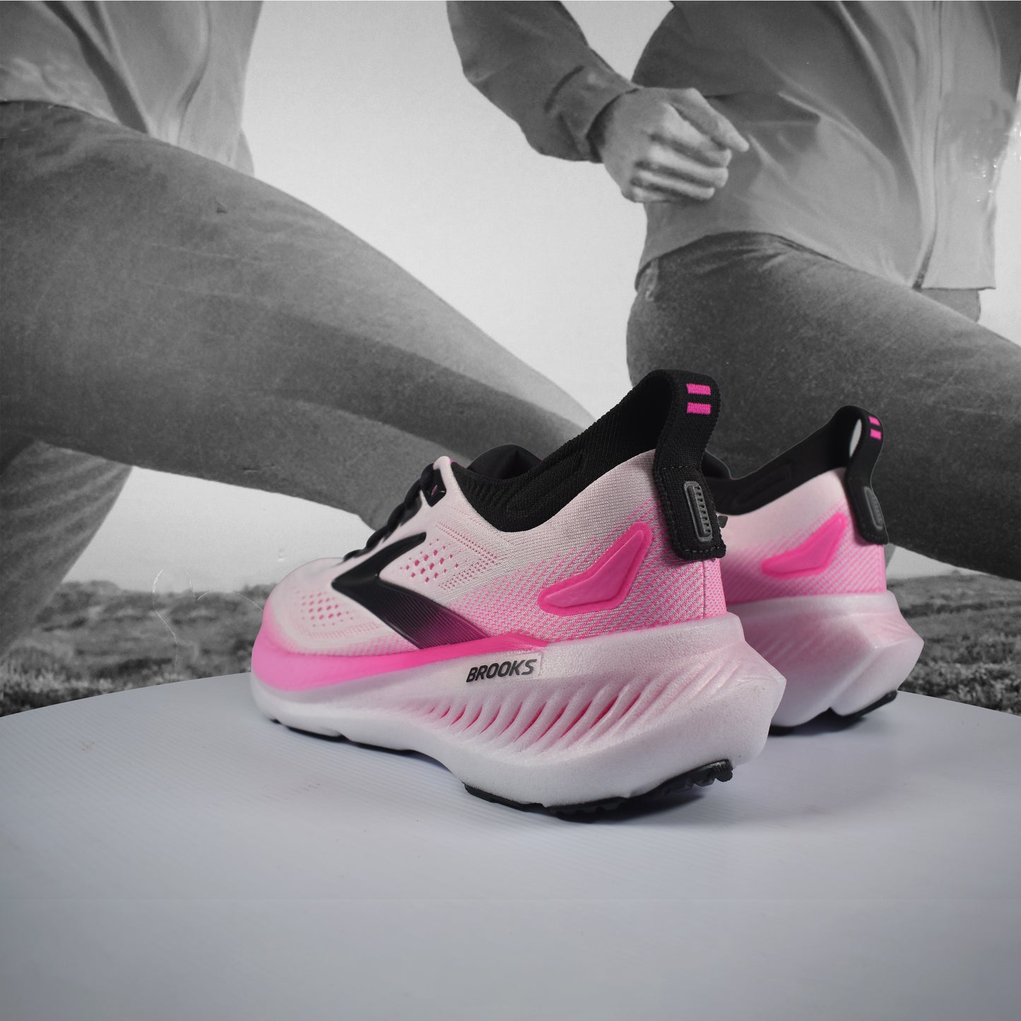 Brooks Glycerin 23 Womens - Durban Runner 5 / White/Phantom/Cyber Pink