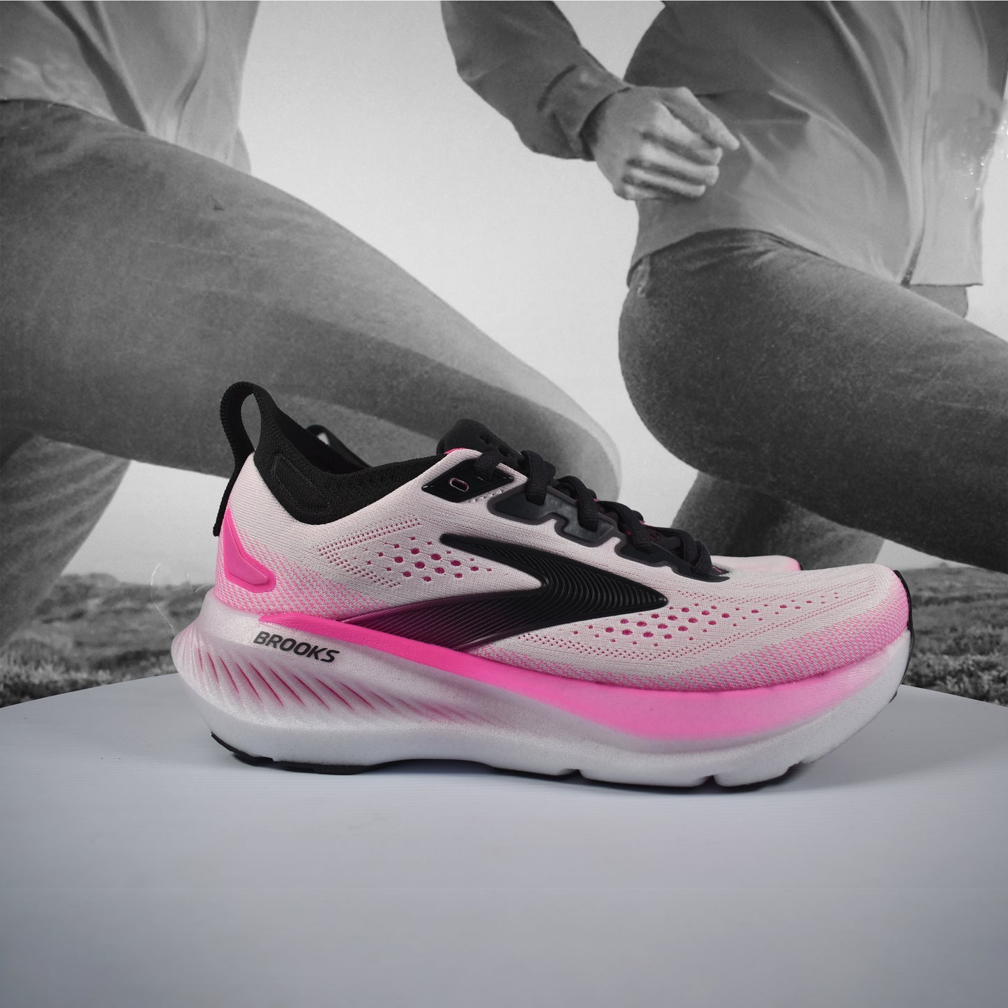 Brooks Glycerin 23 Womens - Durban Runner 5 / White/Phantom/Cyber Pink